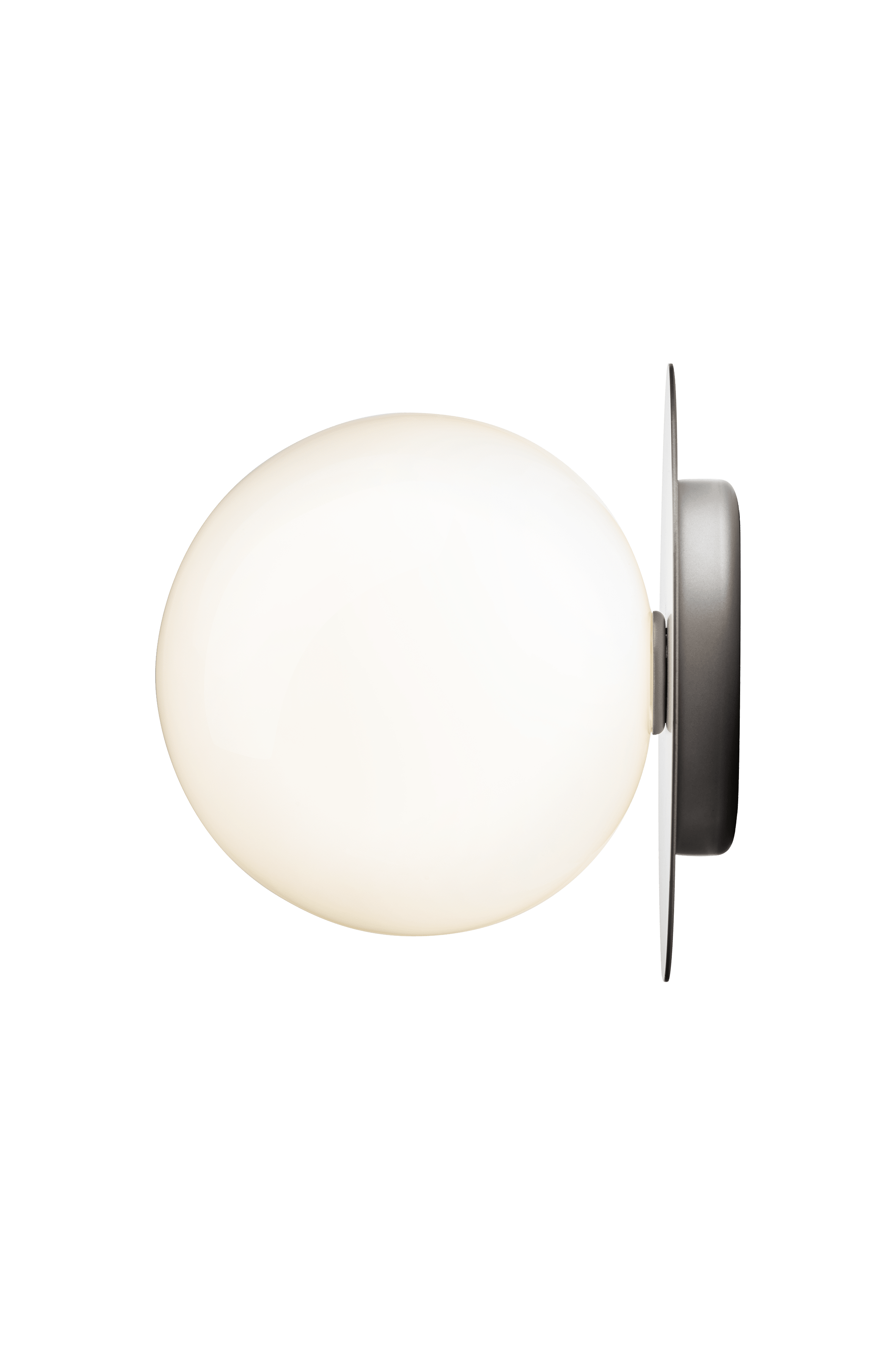 Recessed Wall Light LIILA in Silver with Opal Glass