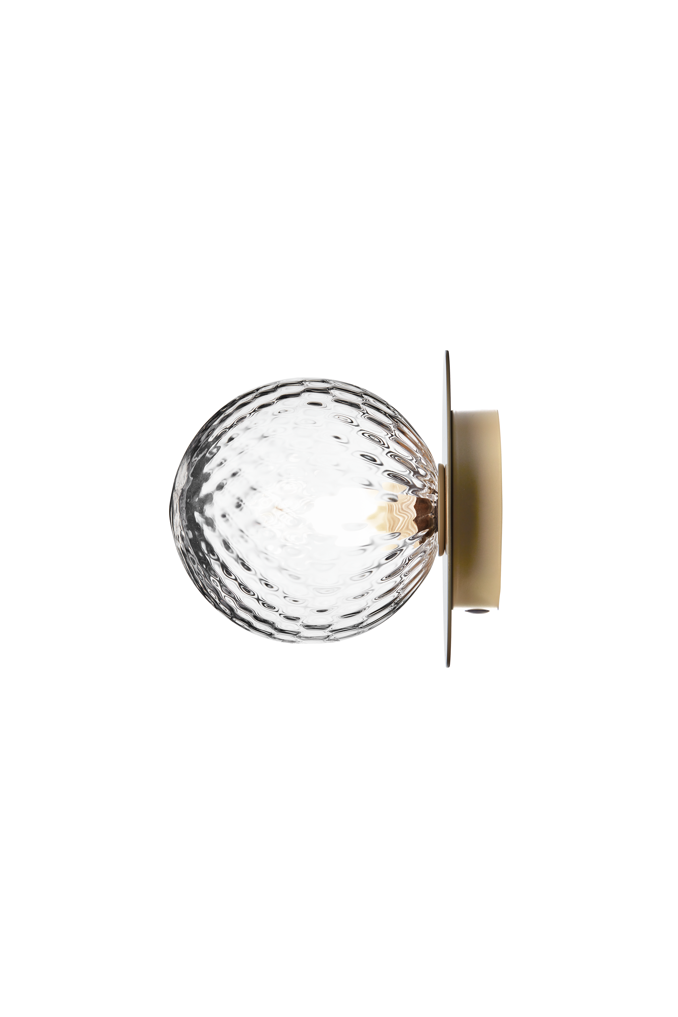 LIILA recessed wall lamp in gold with transparent glass