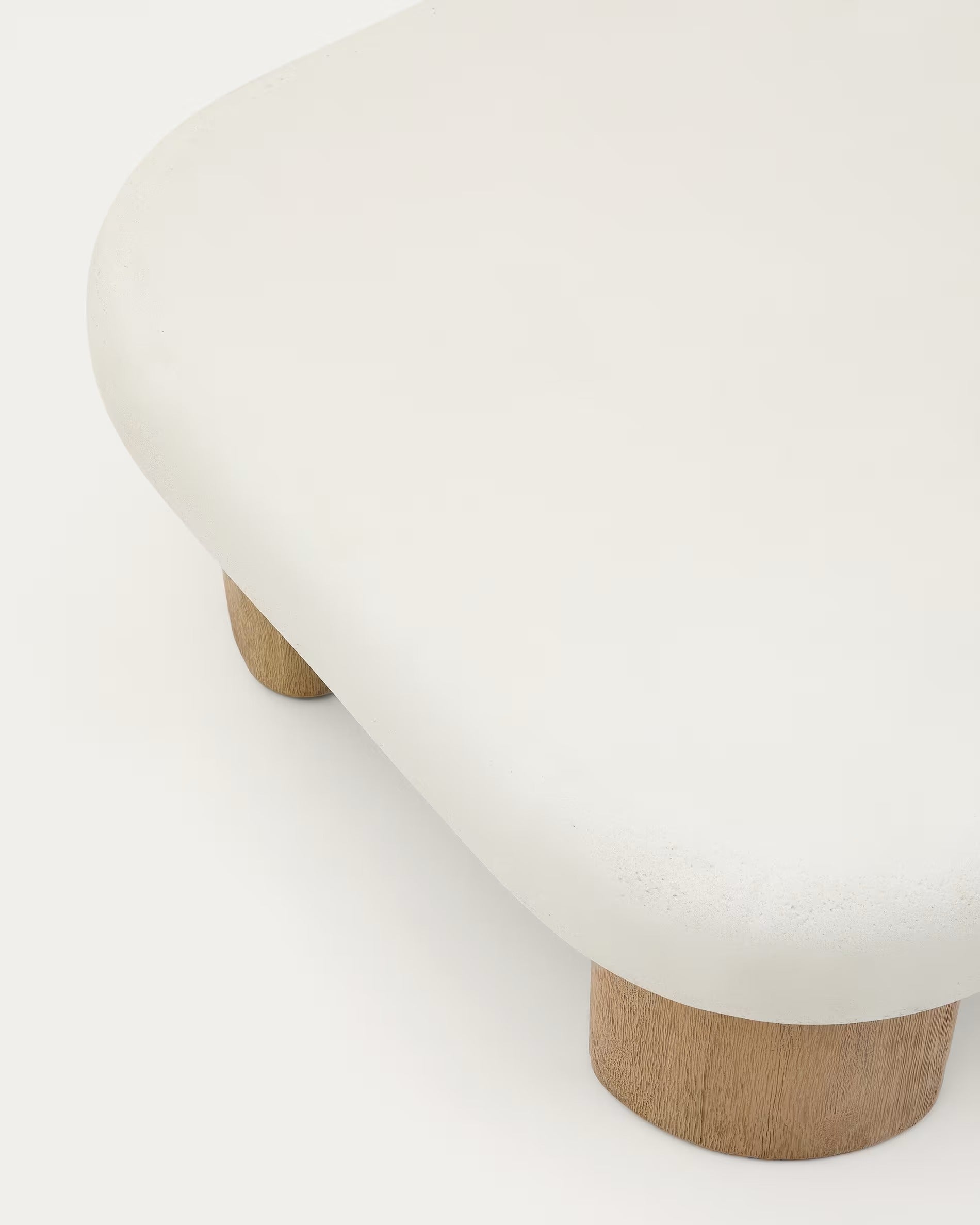External coffee table Cement and acacia wood