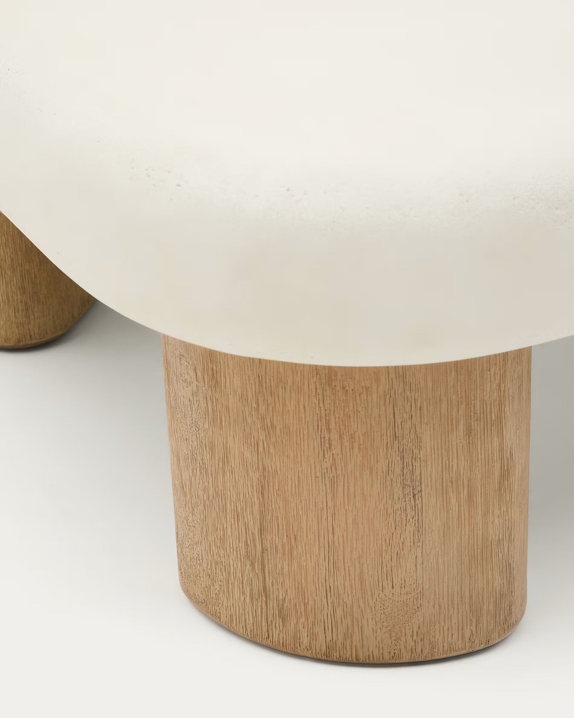 External coffee table Cement and acacia wood