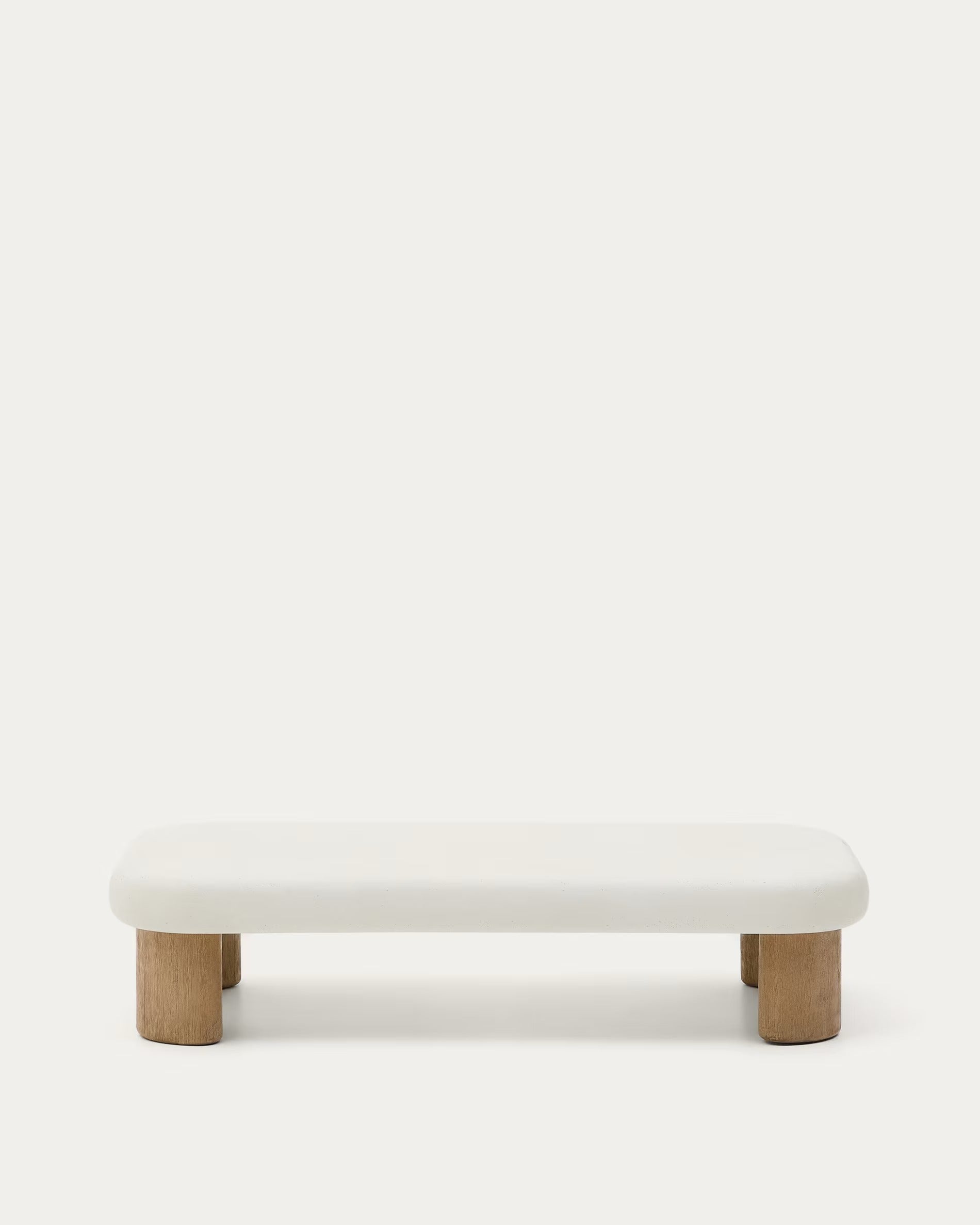 External coffee table Cement and acacia wood