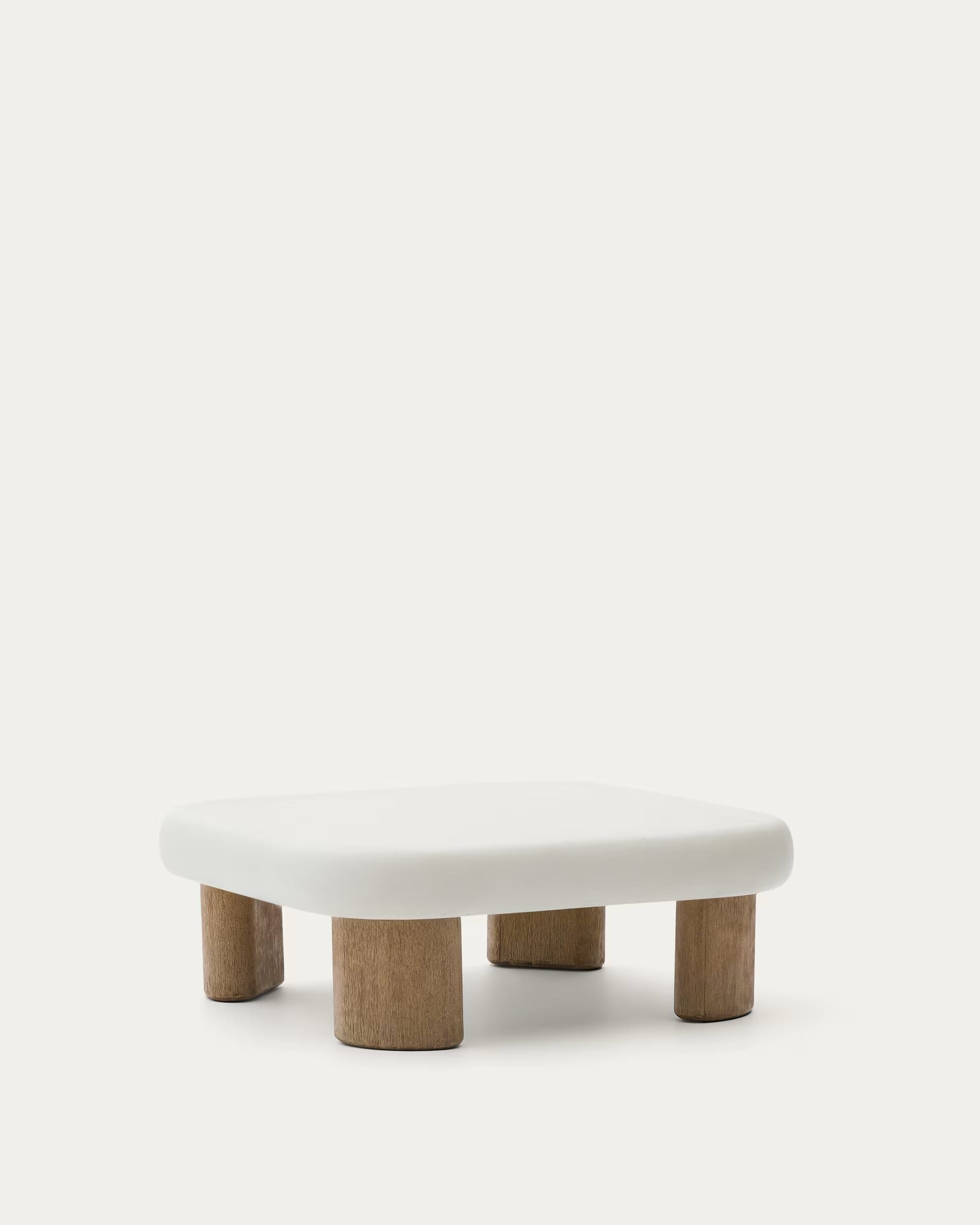 External coffee table Cement and acacia wood