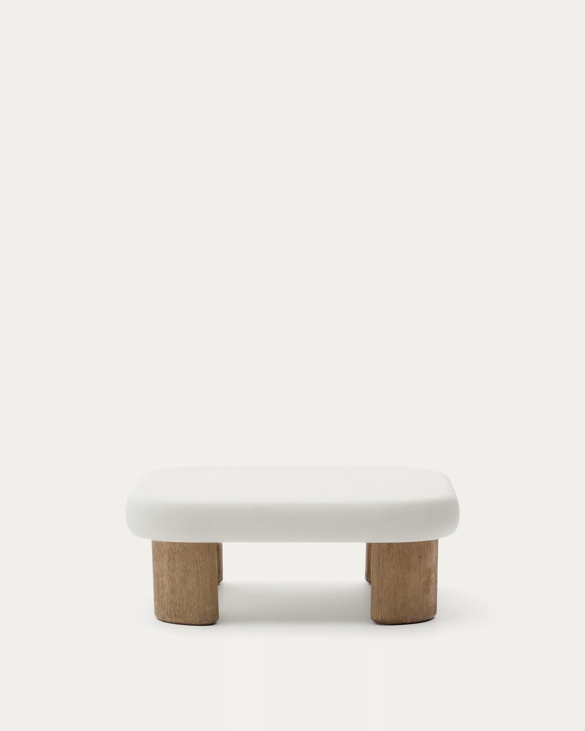 External coffee table Cement and acacia wood