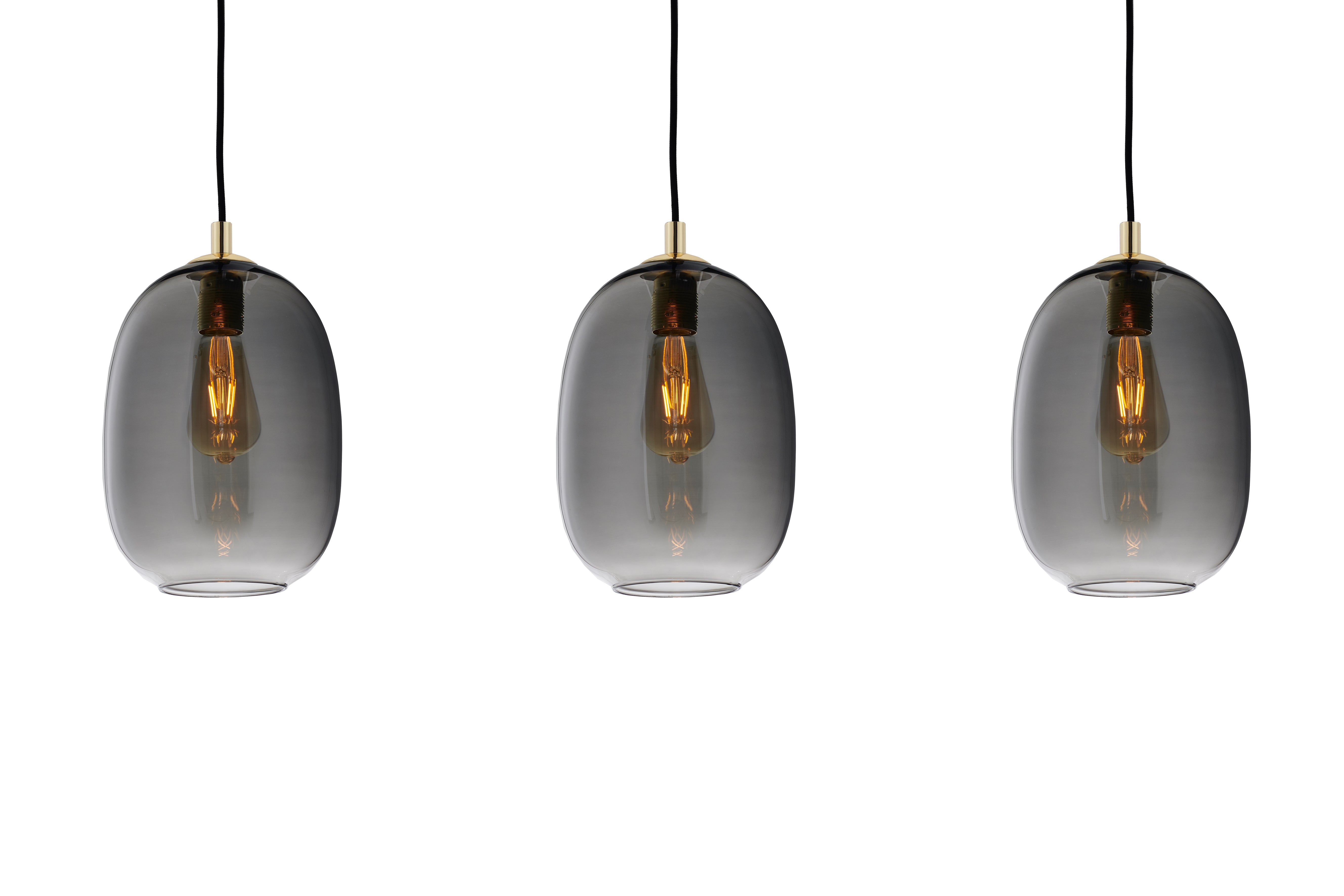 ONYX 3 Graphite Pendant Lamp on Rail