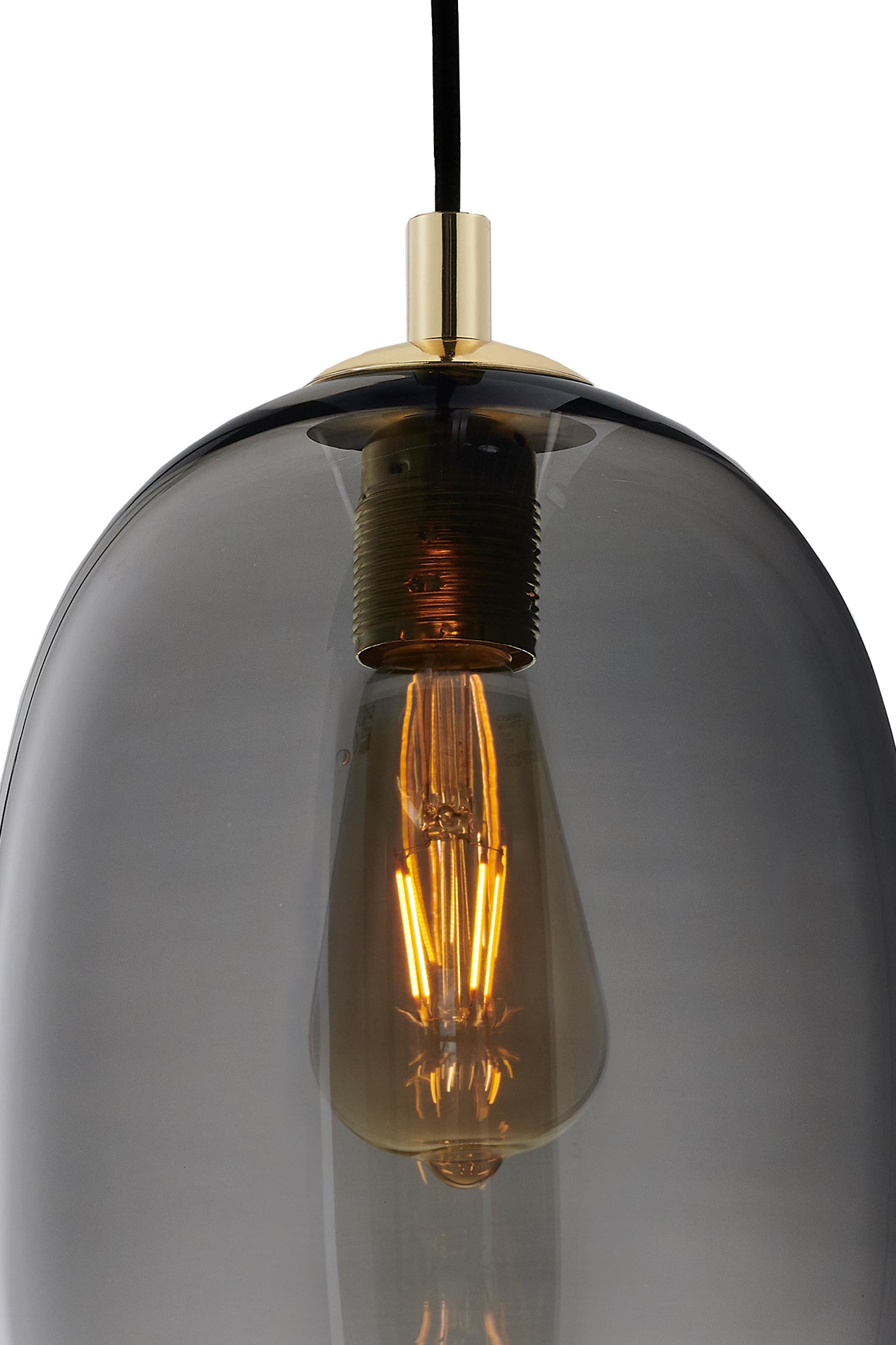 ONYX 3 Graphite Pendant Lamp on Rail