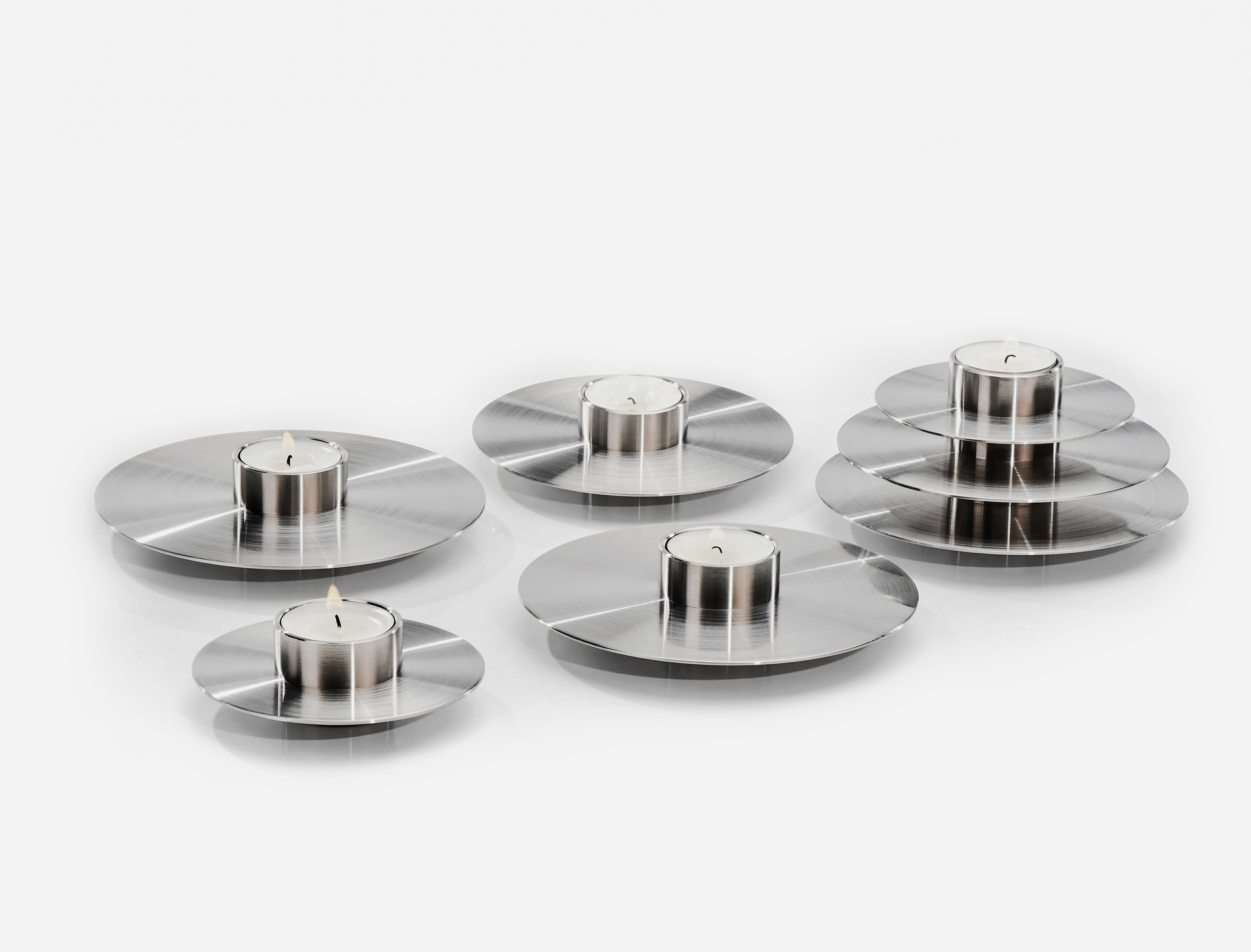 ORB Steel Candle Holder Set