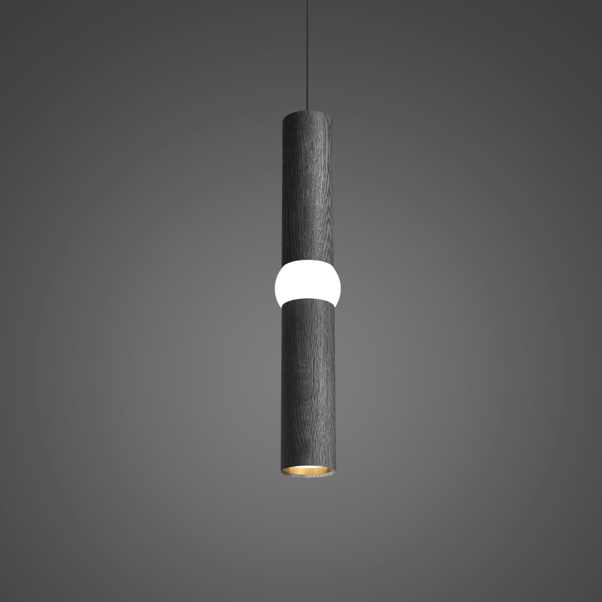 LIGHTBONE pendant lamp black oak