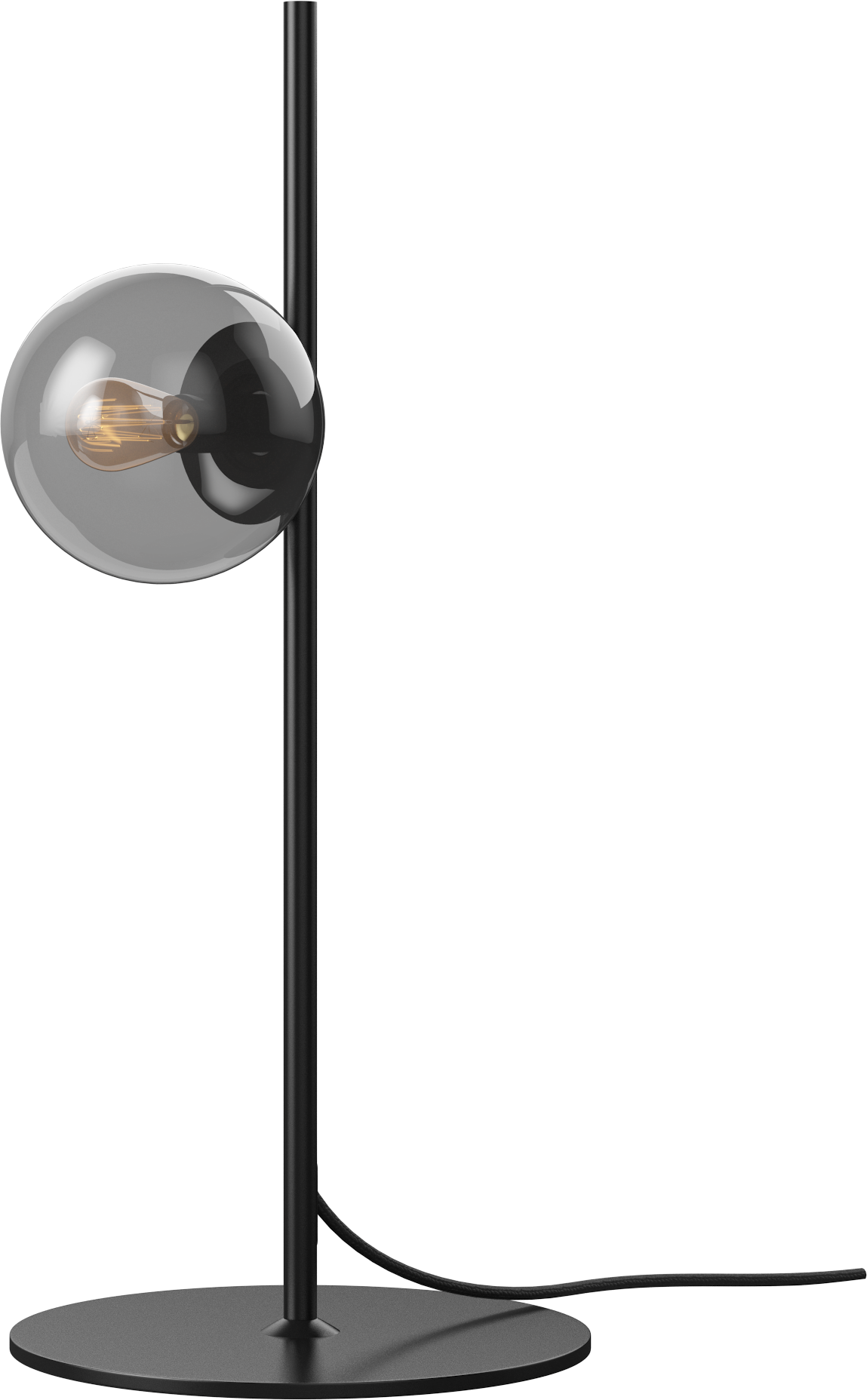 Black ORB table lamp