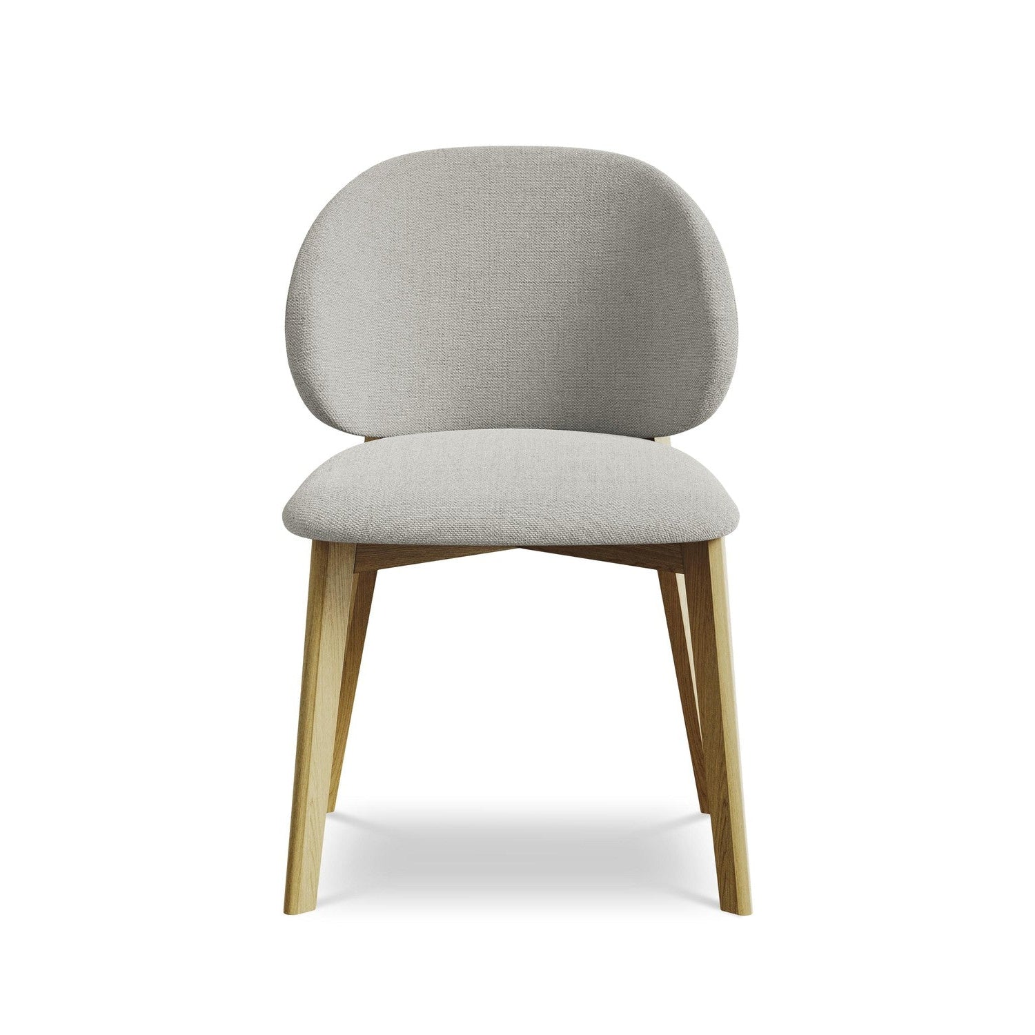 PAHOA Chair in Light Gray with Beech Base