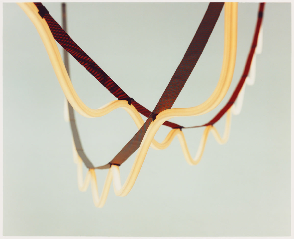 SPLINE Pendant Lamp in Beige with Blue