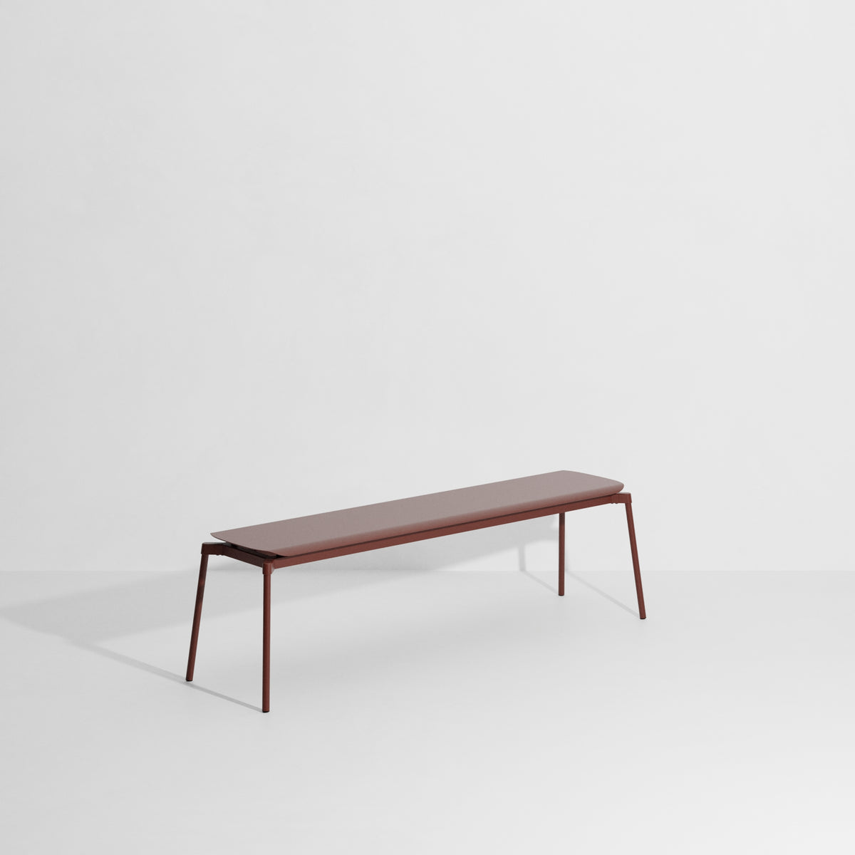 FROMME bench in red-brown