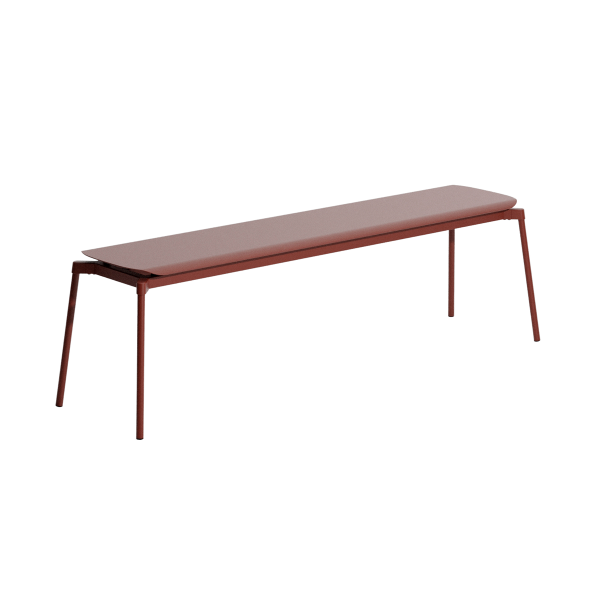 FROMME bench in red-brown