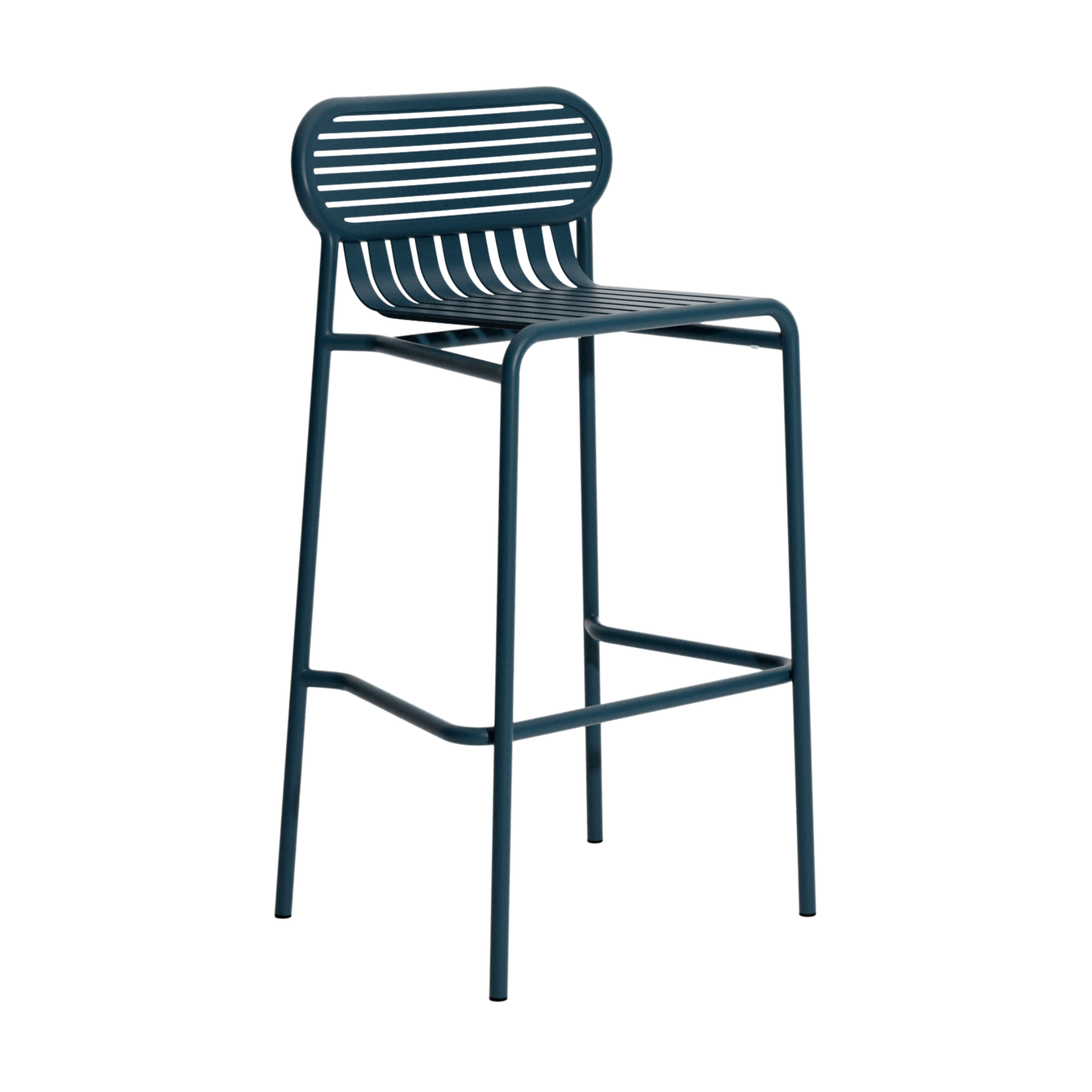 WEEK-END garden stool in gray-blue