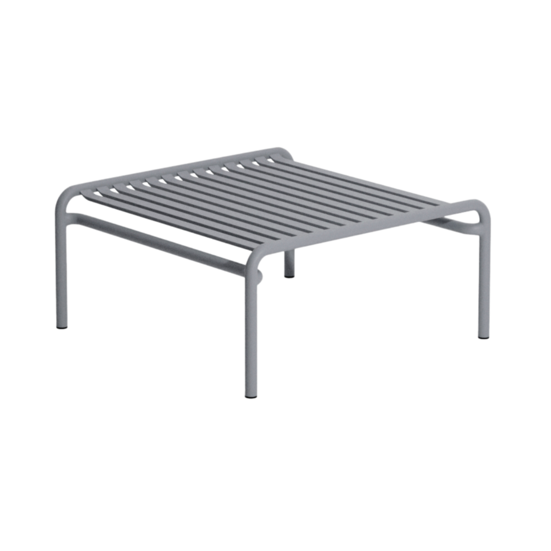 Square outdoor coffee table WEEK-END in gray