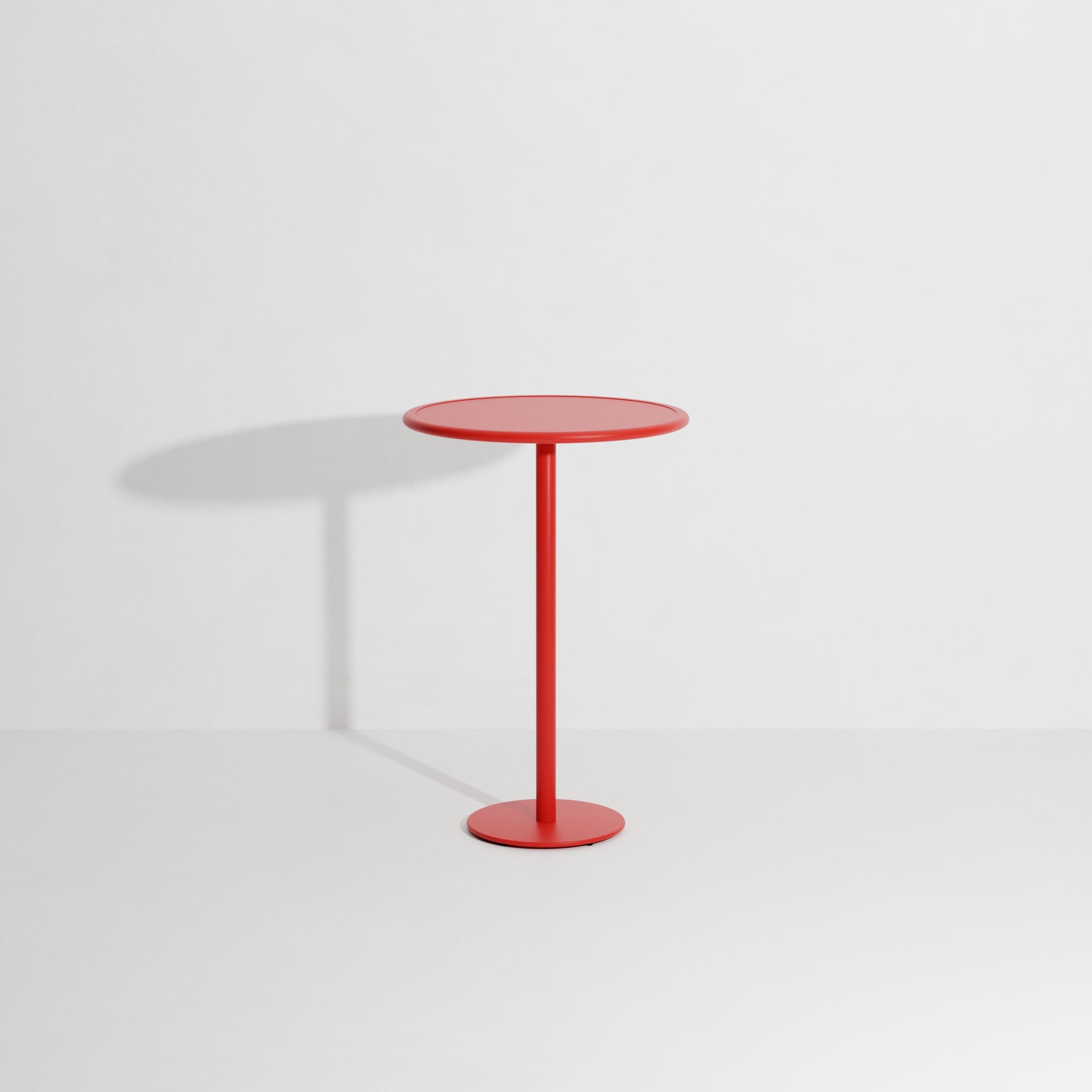 WEEK-END Round Garden Table in Red
