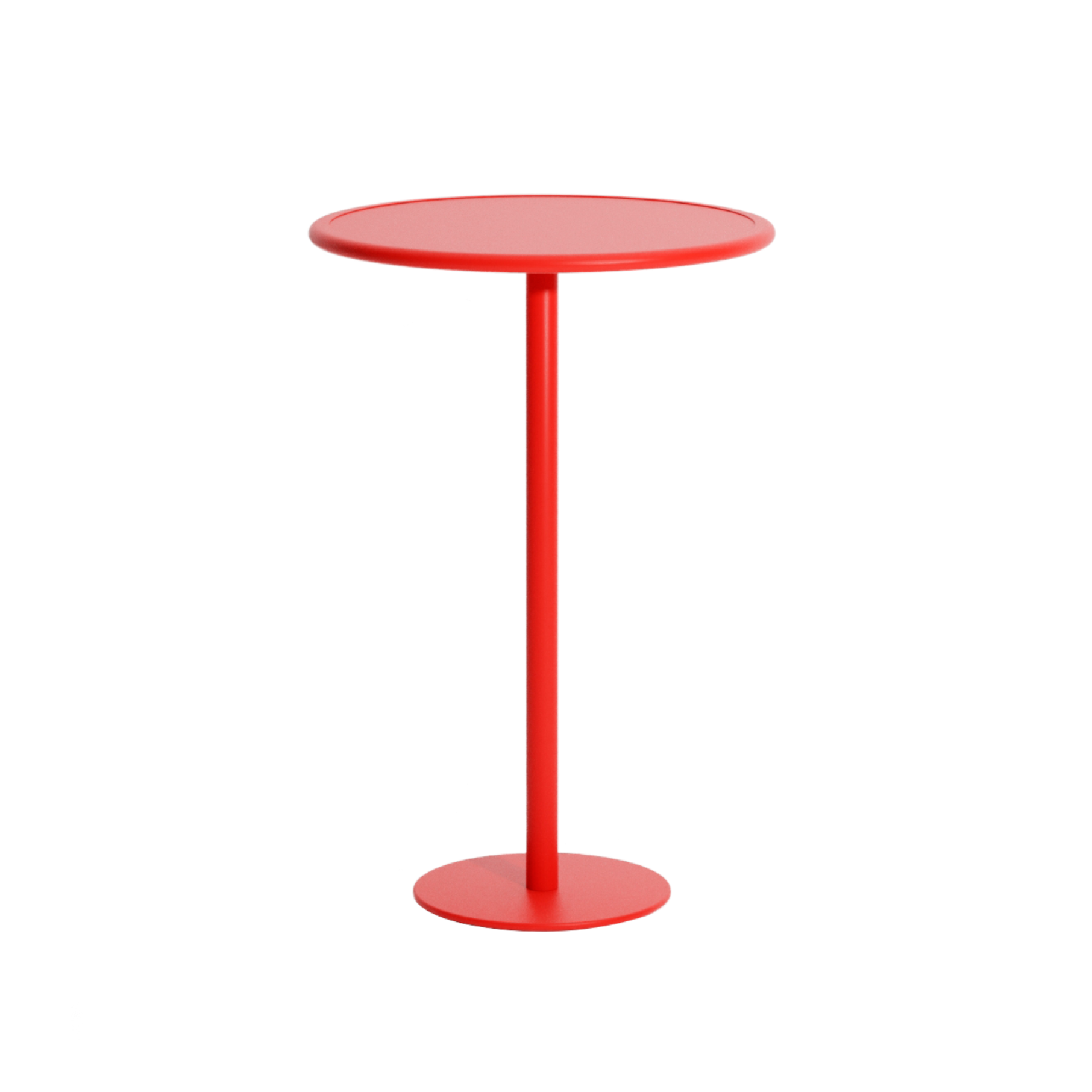 WEEK-END Round Garden Table in Red