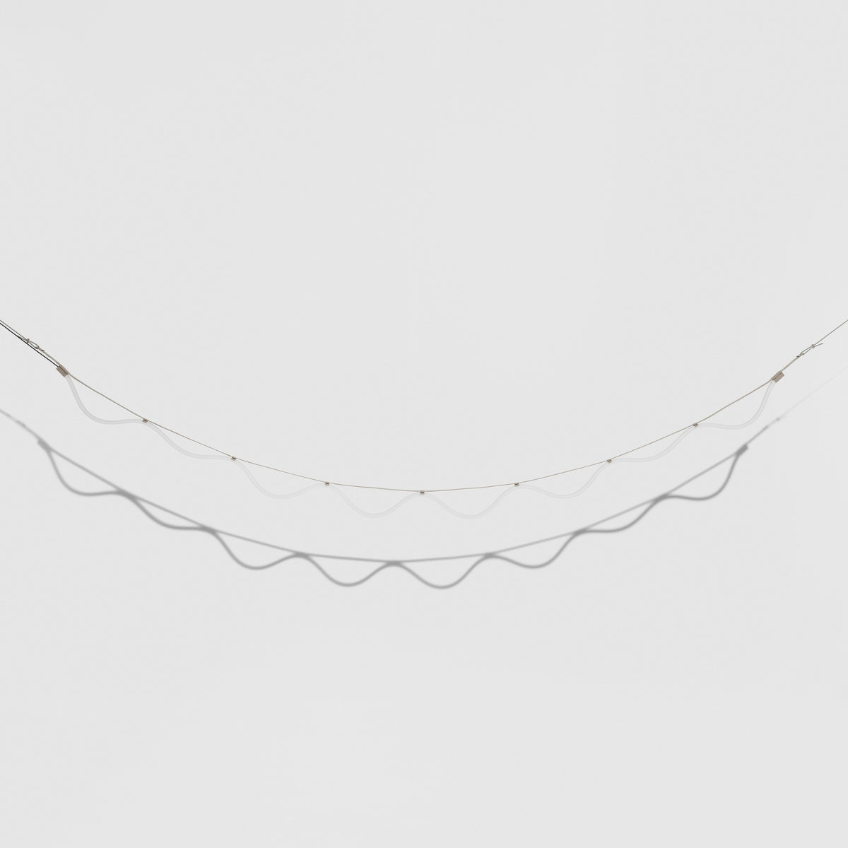 SPLINE Pendant Lamp in Beige with Blue
