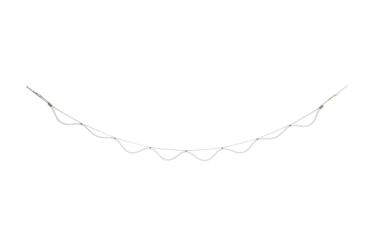 SPLINE Pendant Lamp in Beige with Blue