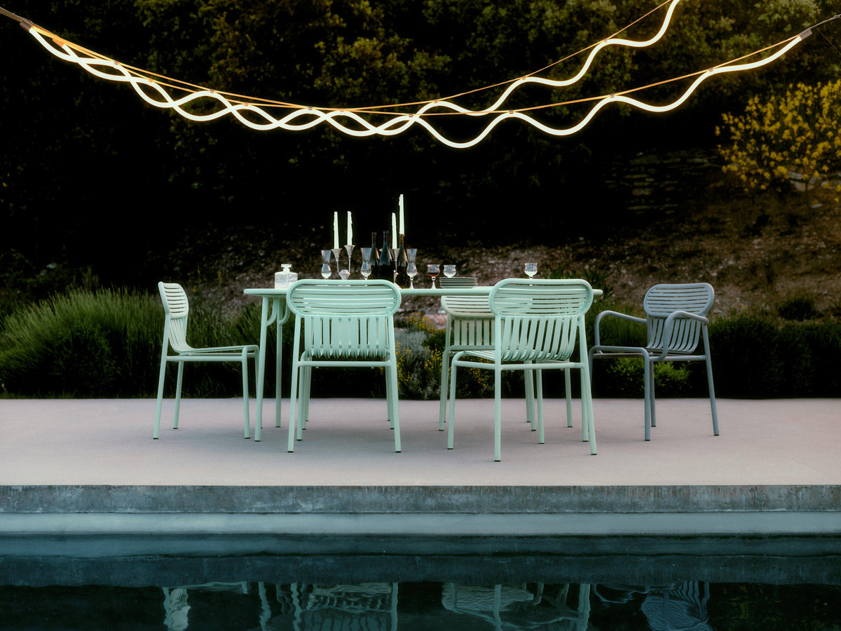 SPLINE Pendant Lamp in Beige with Blue