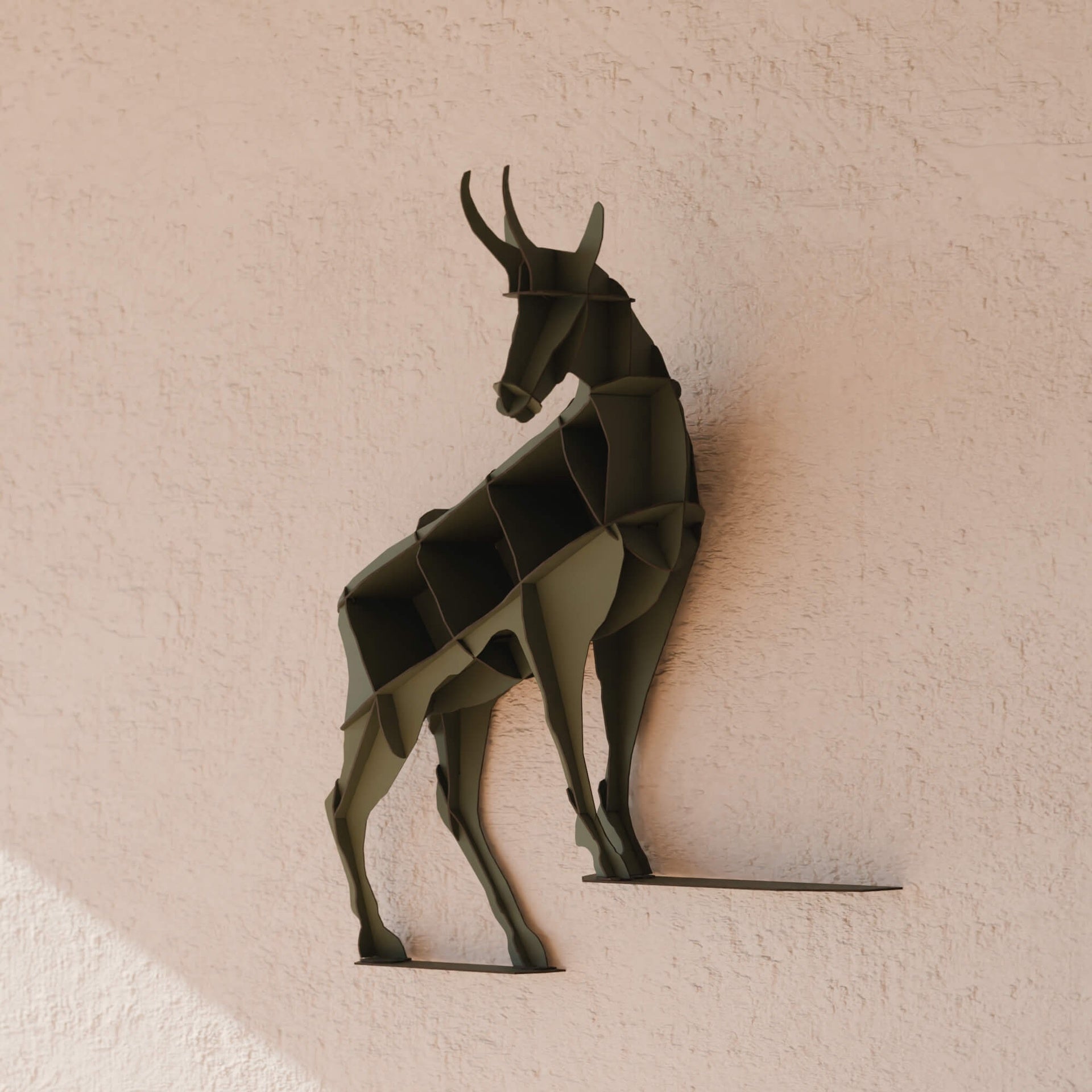 HORACE dark green wall shelf