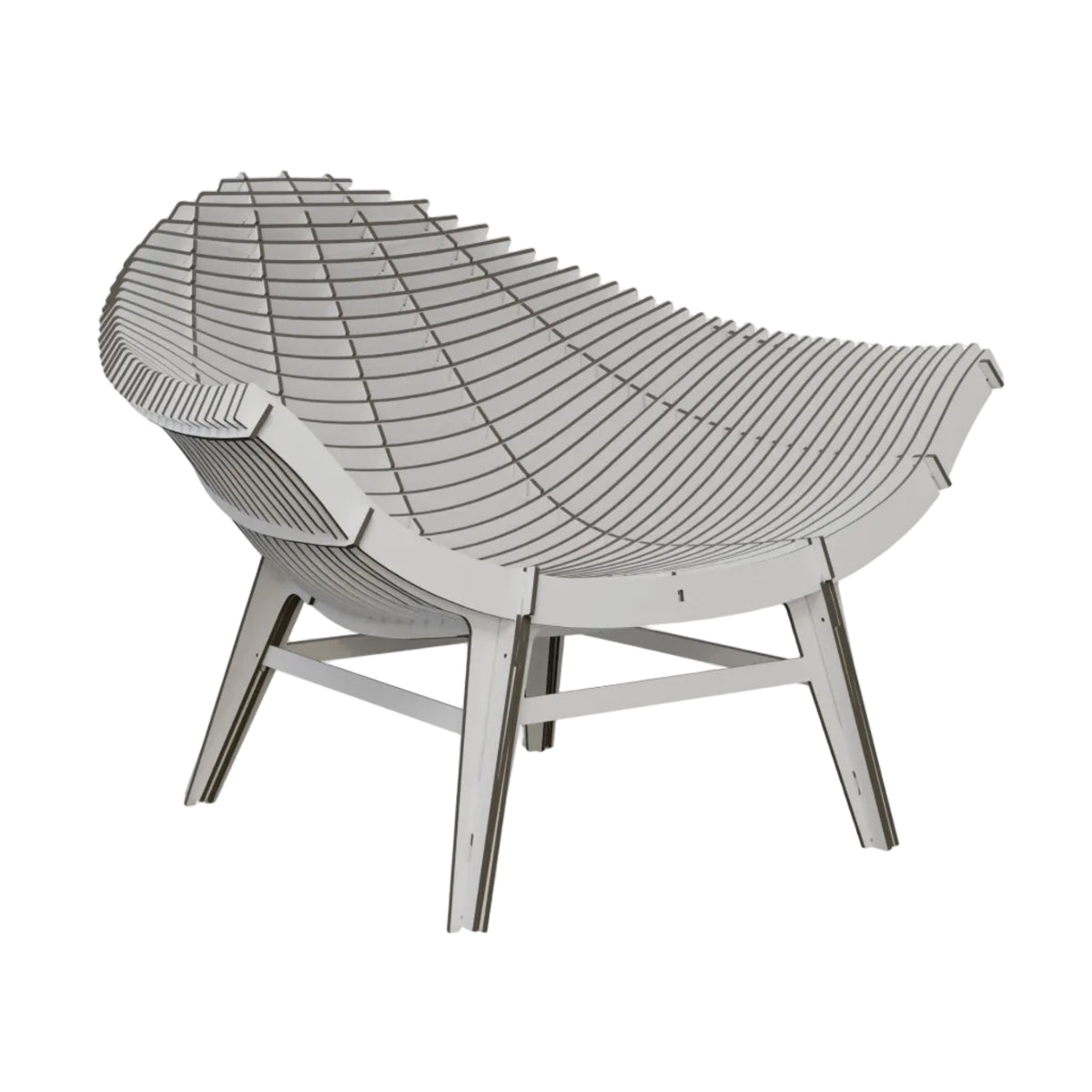 White outdoor armchair MANTA