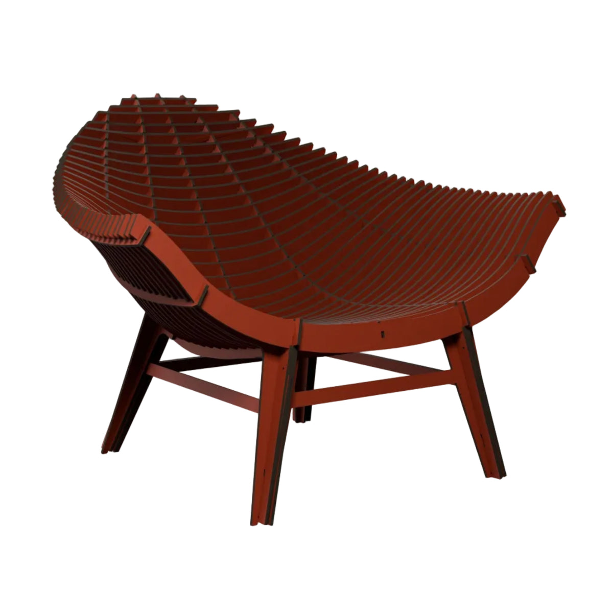 Outdoor armchair MANTA in orange