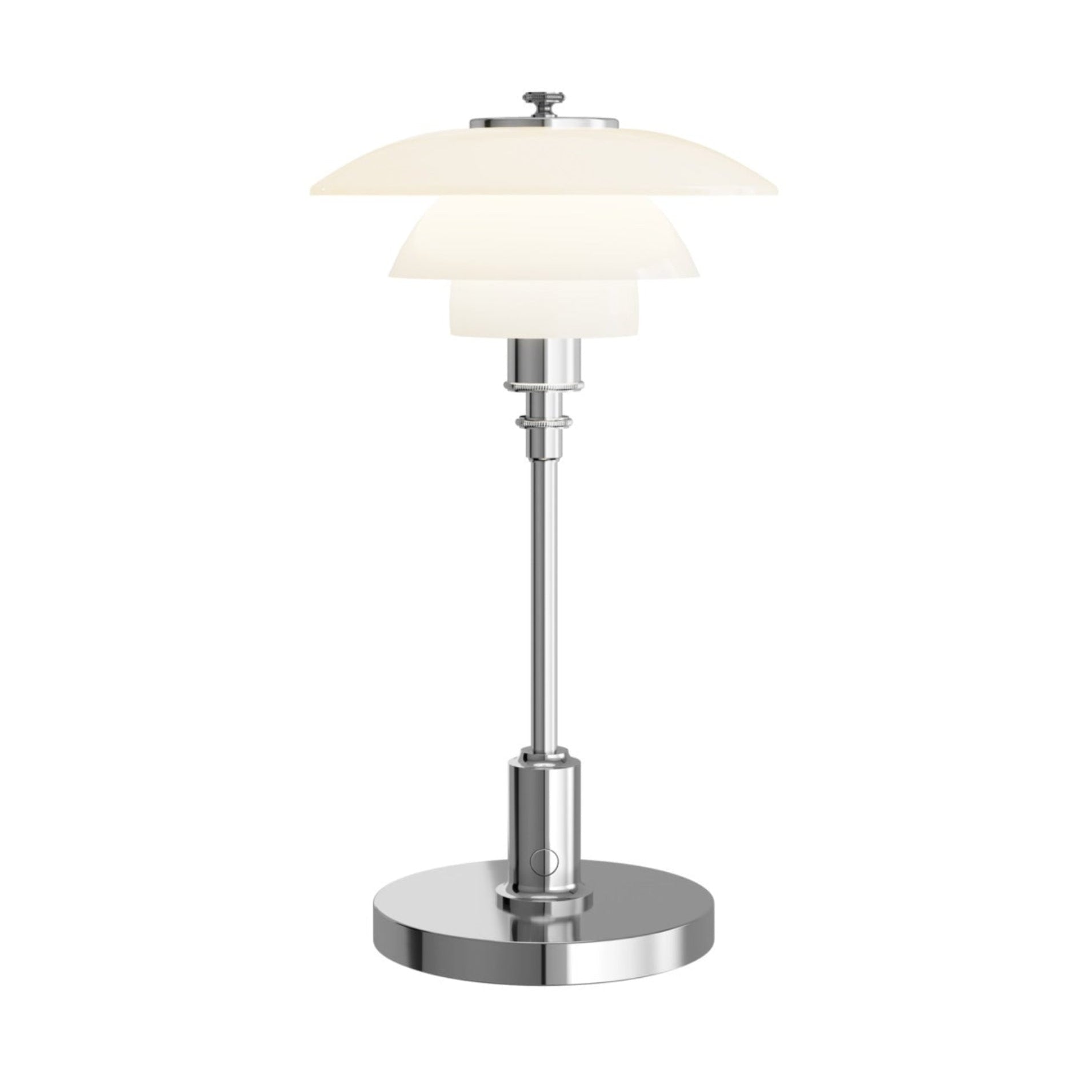 Portable lamp PH 1/1 white with chrome base