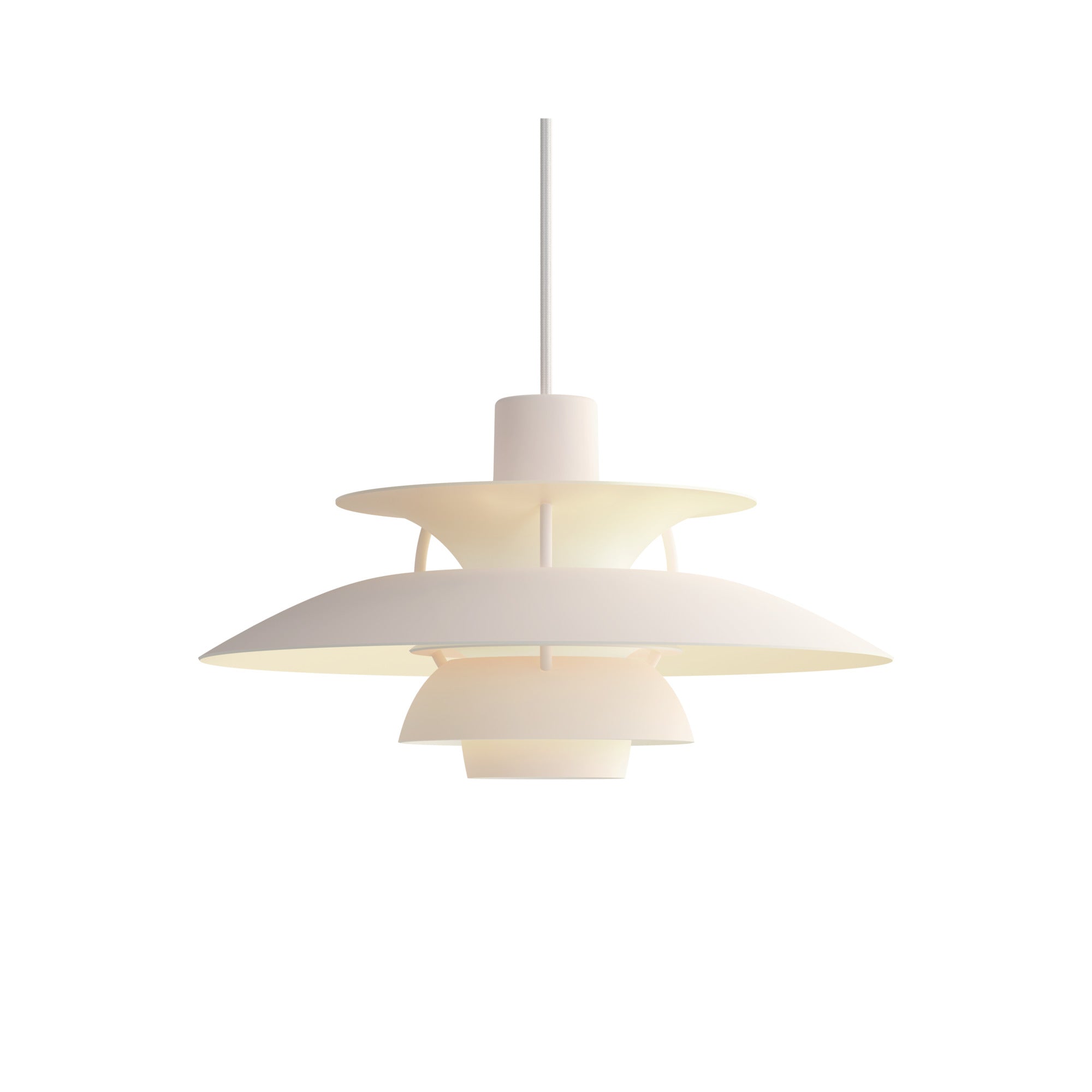 Lampa wisząca PH 5 monochromatyczny blady róż