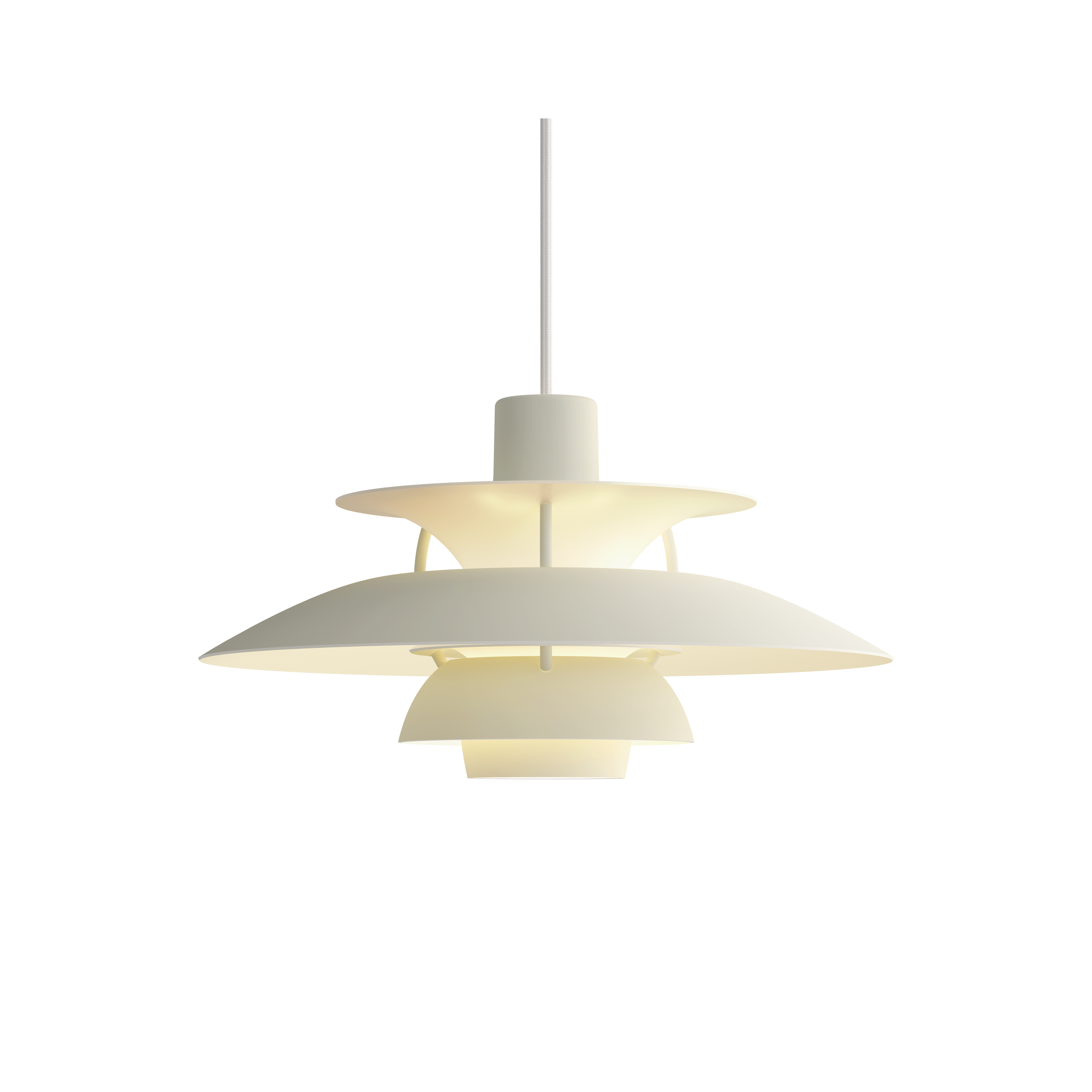 Lampa wisząca PH 5 monochromatyczny blady odcień cyny