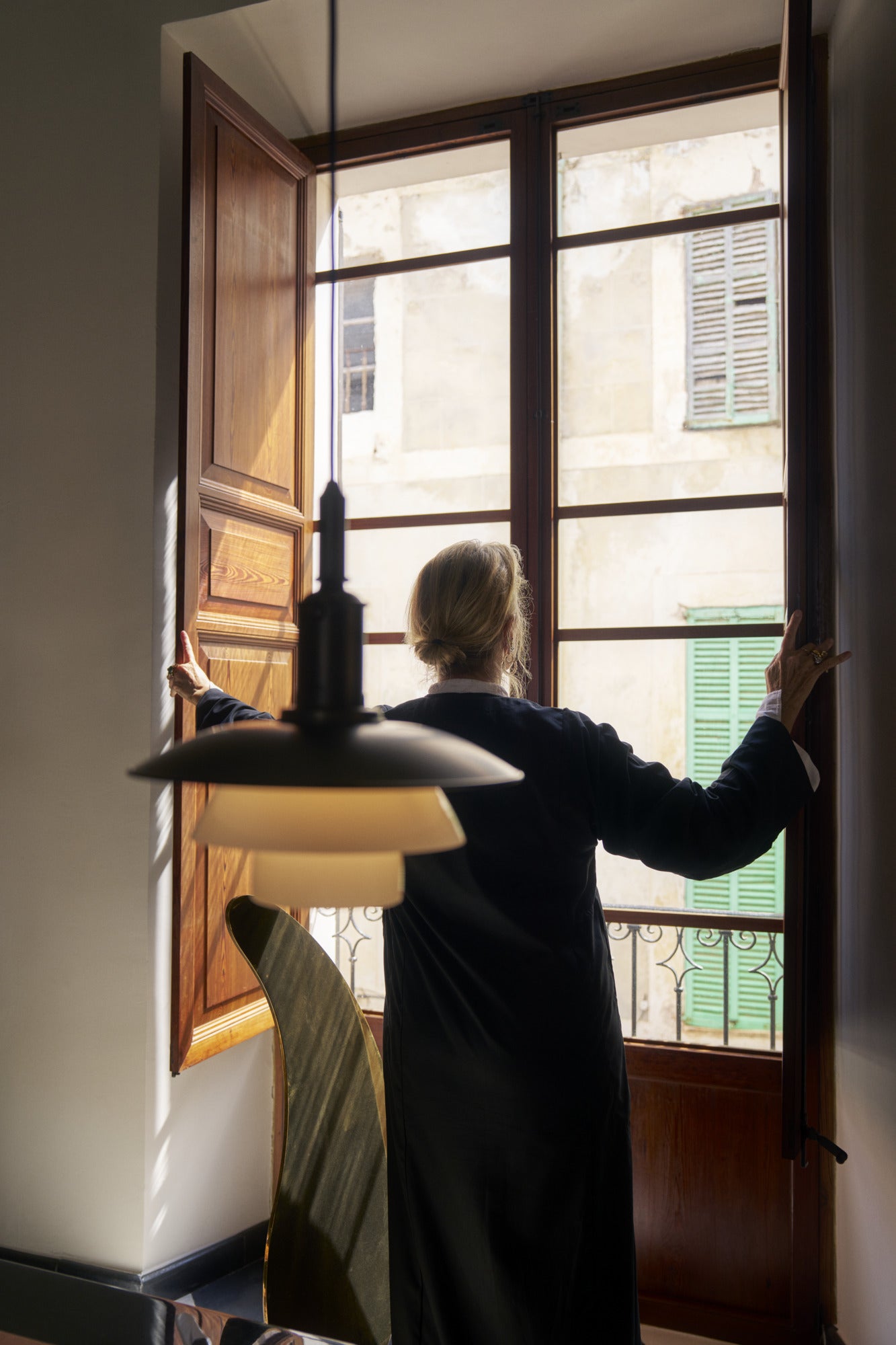 PH 3/3 pendant lamp white with black matte finish