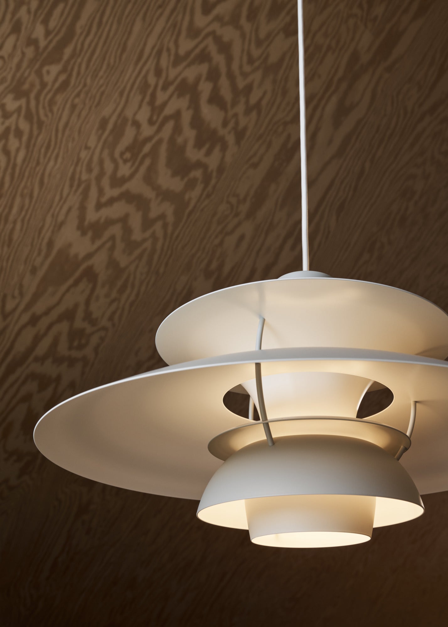 Lampa wisząca PH 5 monochromatyczny blady odcień cyny