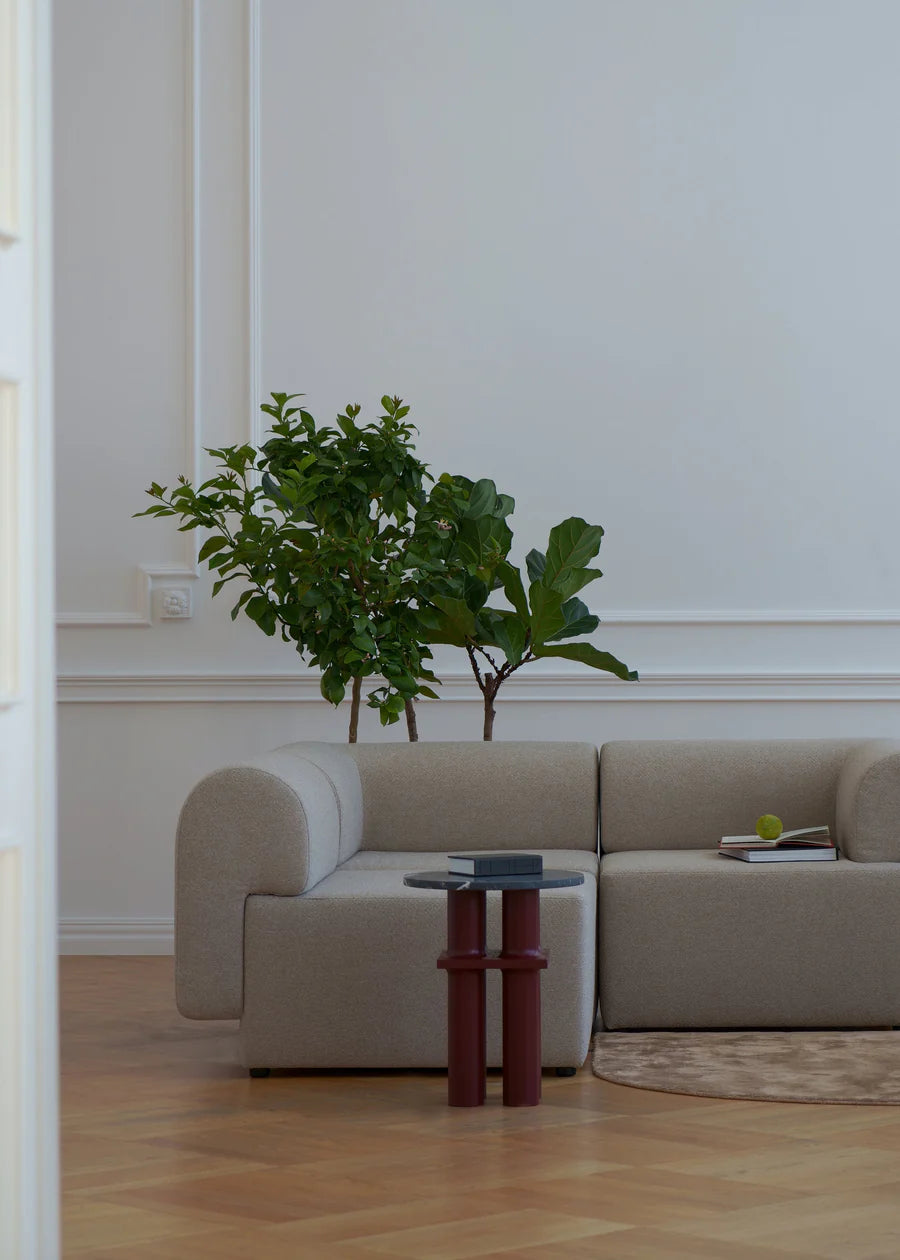Modulsofa TORI - grüner Pouf