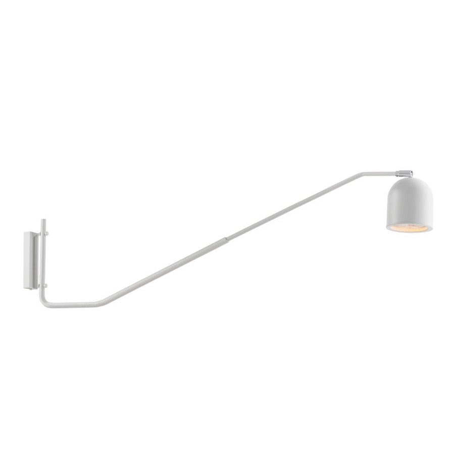 White wall lamp with arm PURO