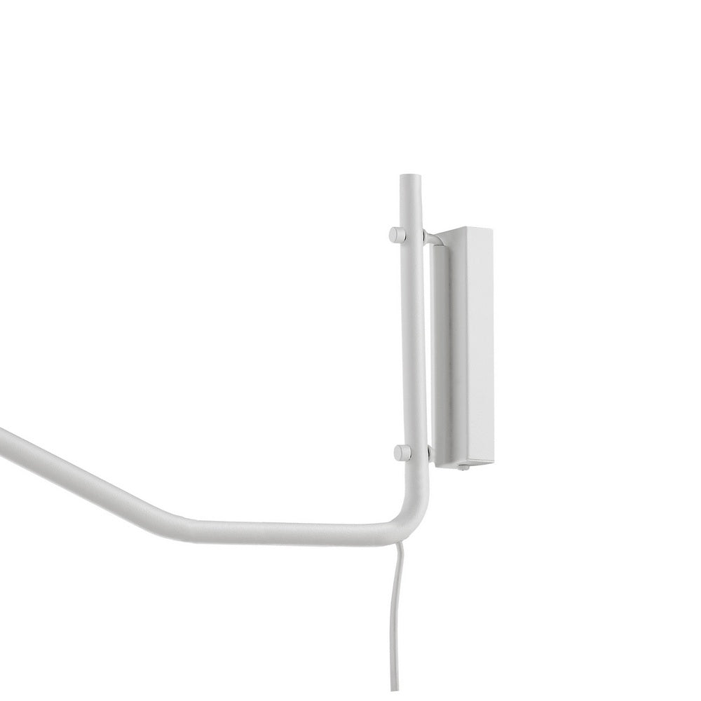 White wall lamp with arm PURO