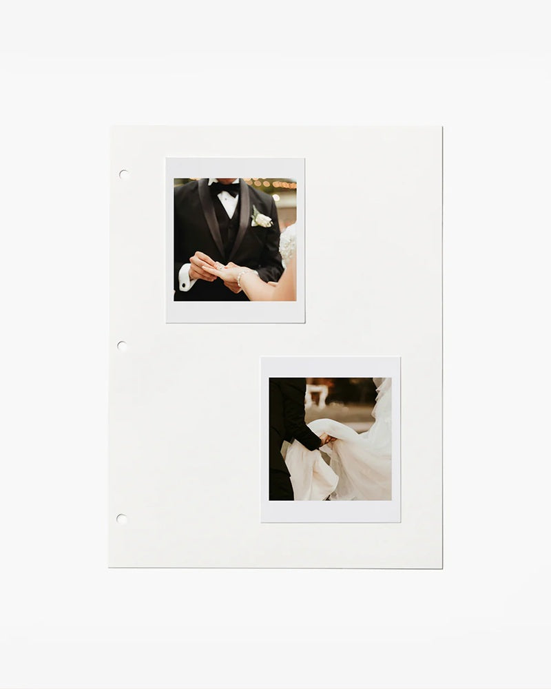 Supplementary pages for PHOTO PAPER WHITE photo album