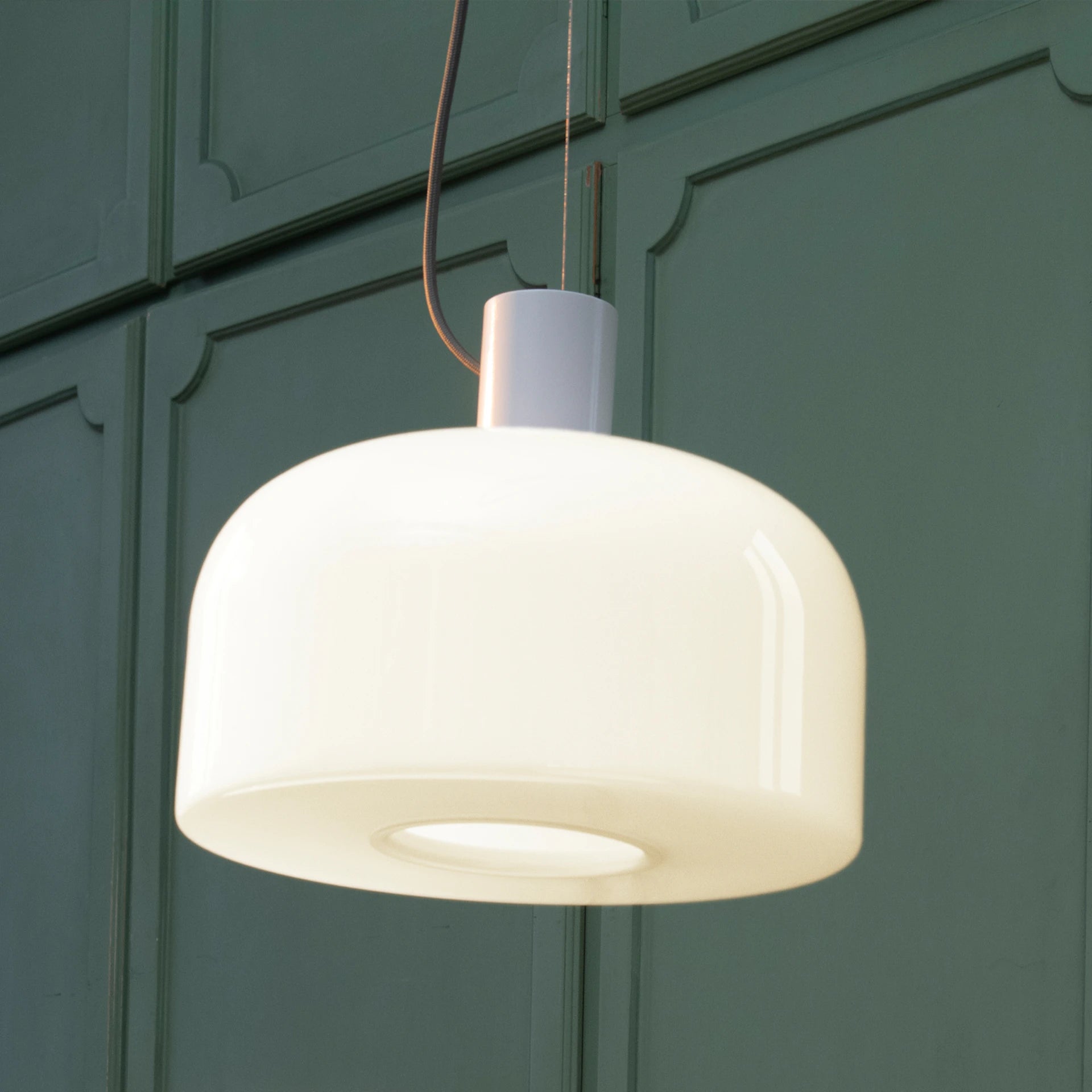BELLHOP GLASS Silver Pendant Lamp