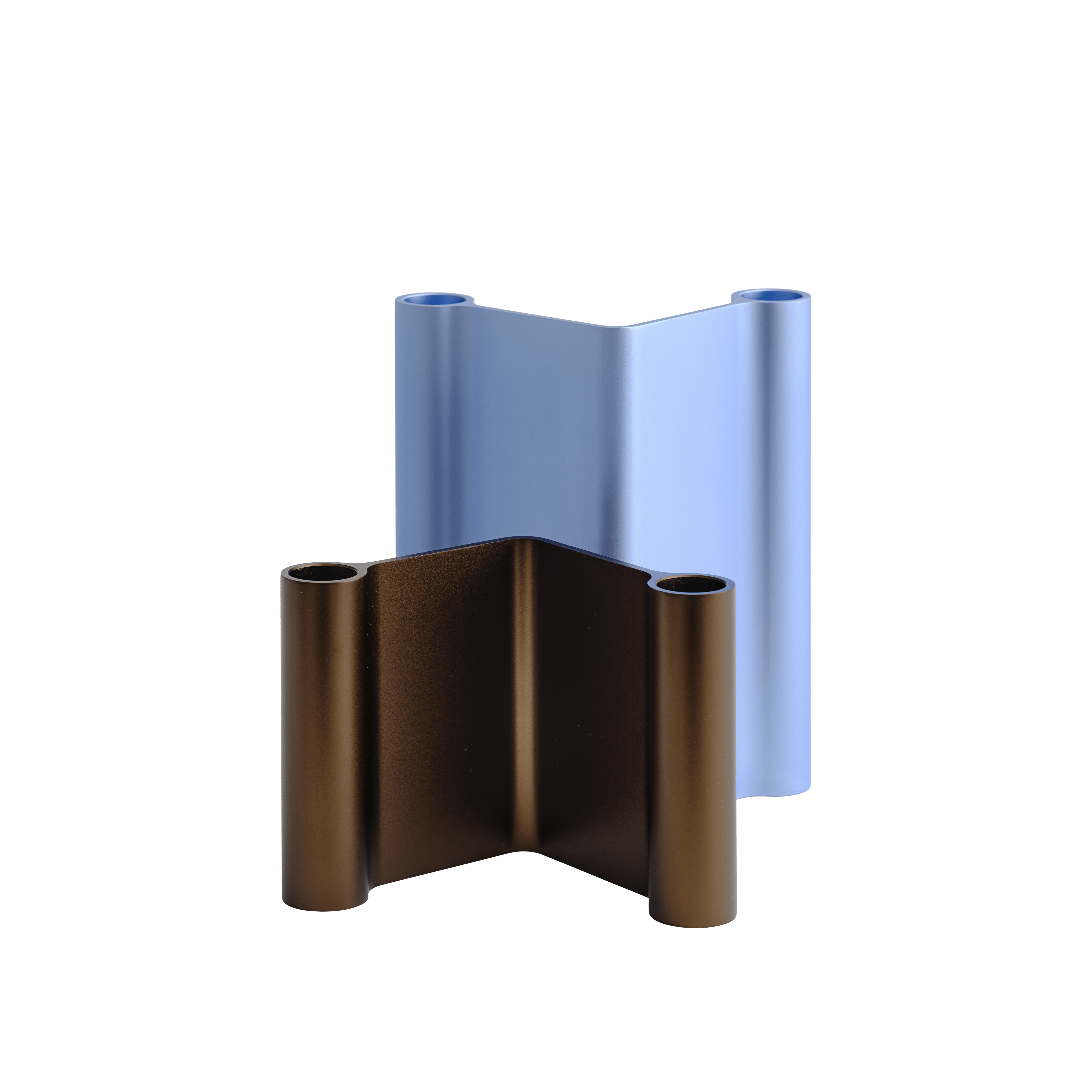PAIR Candle Holder Brown