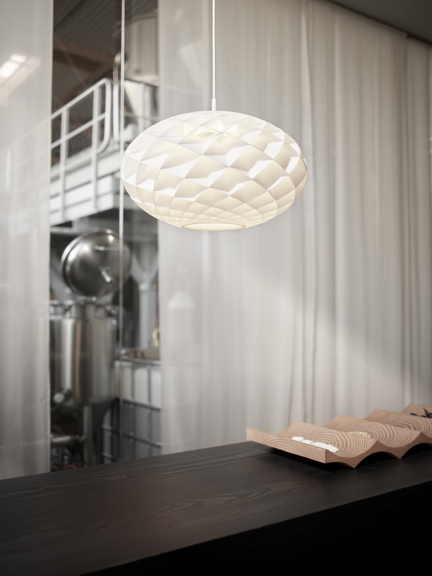 PATERA OVAL White Pendant Lamp