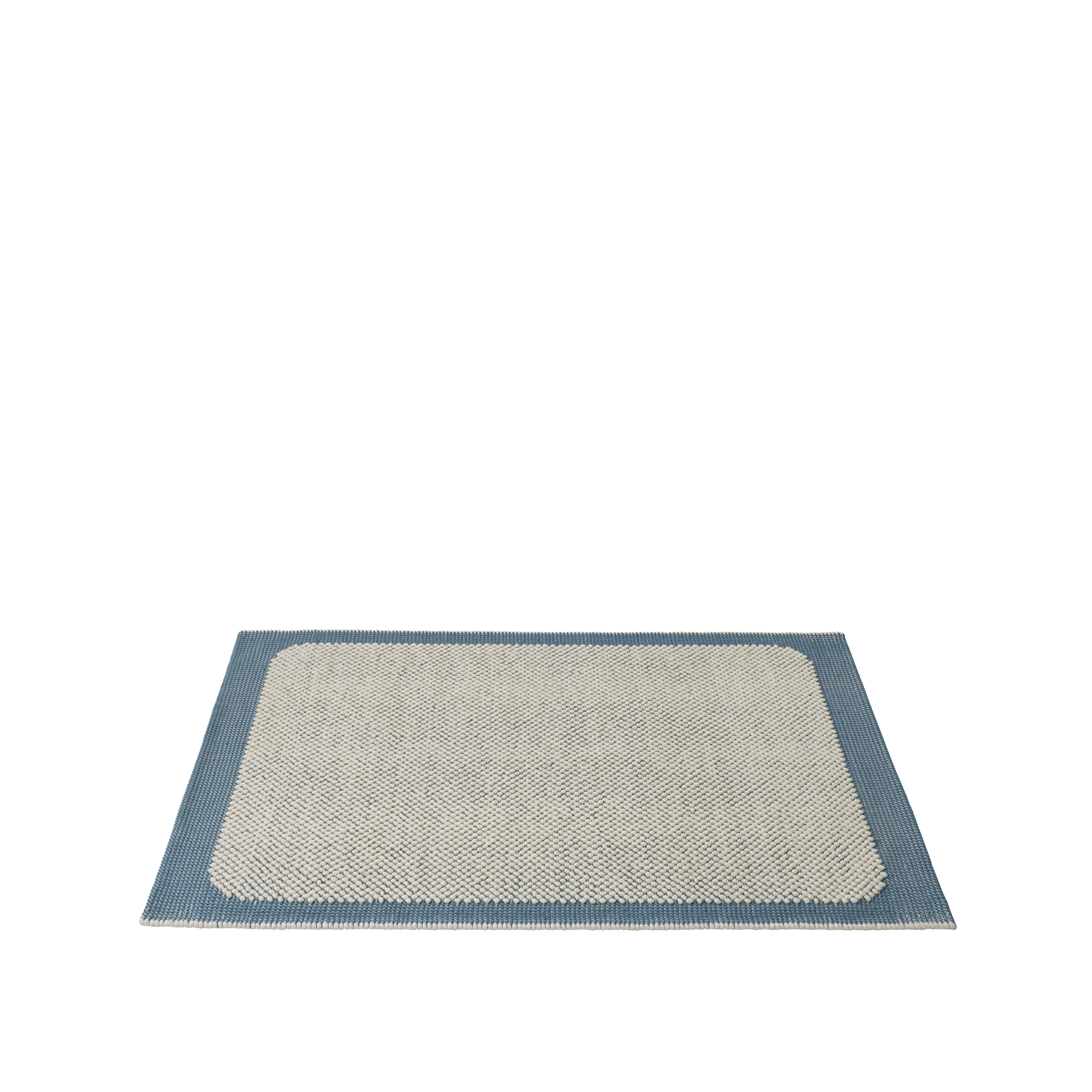 PEBBLE rug blue with beige