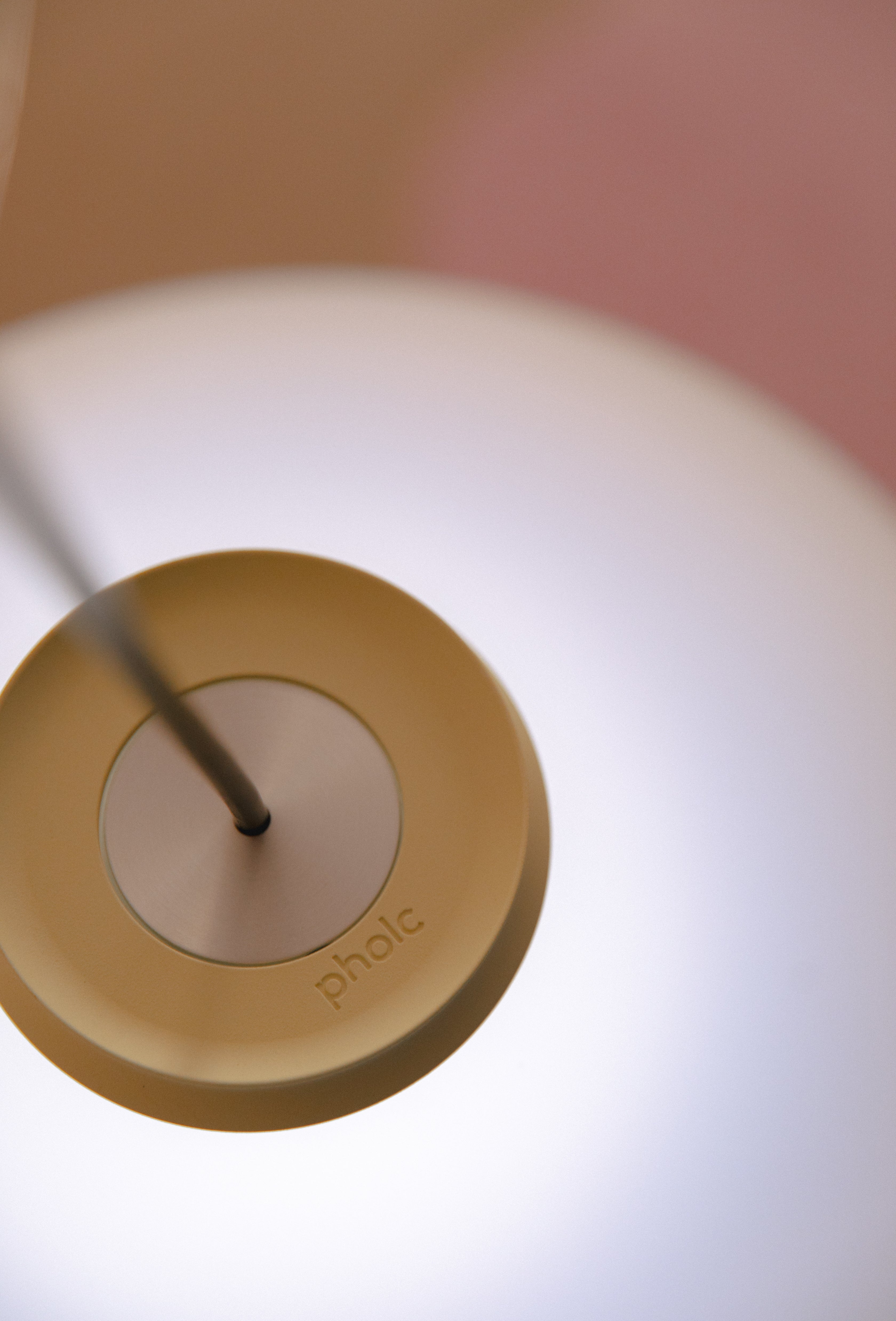 ALINE Pendant Lamp Light Yellow with White Shade