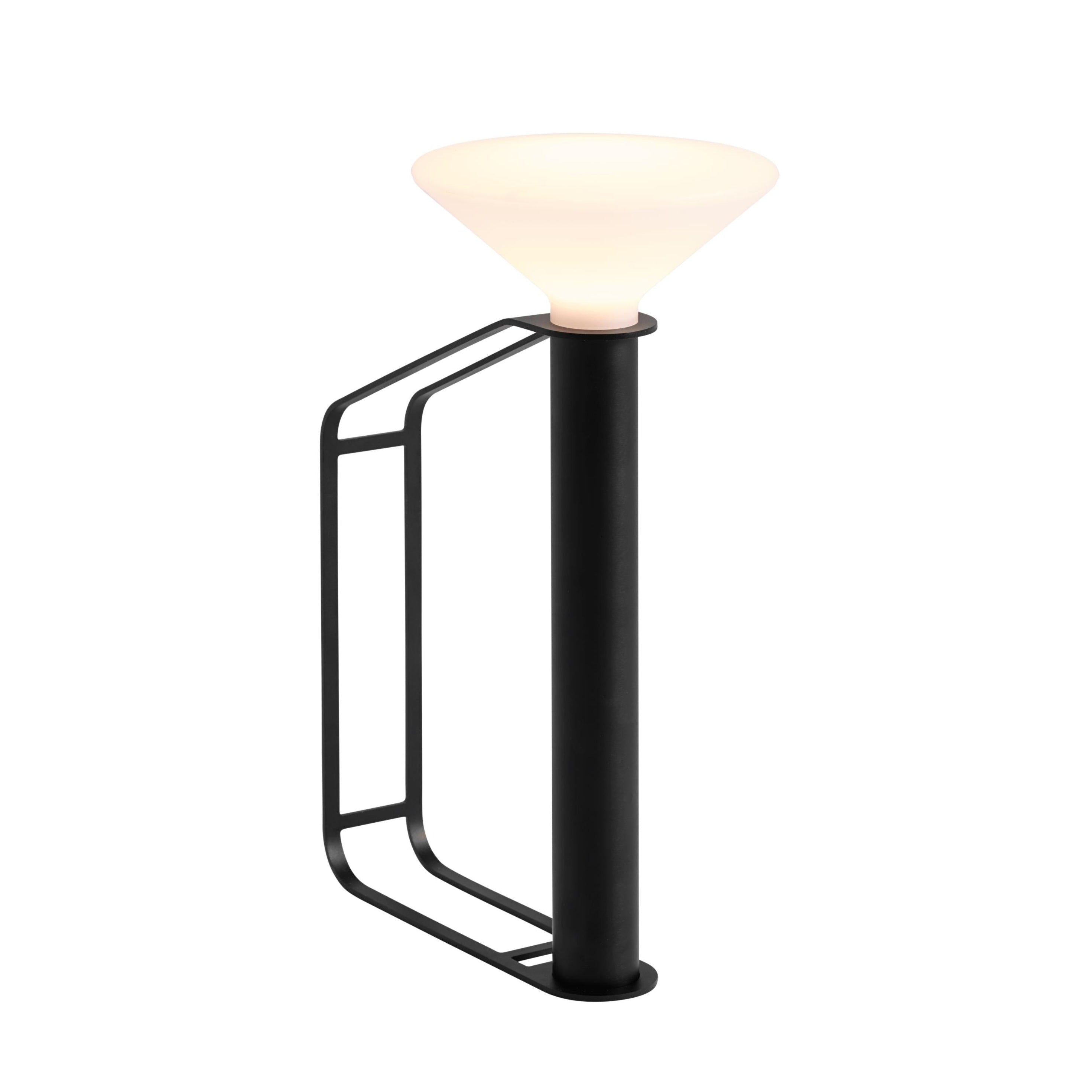 Portable outdoor lamp PITON black