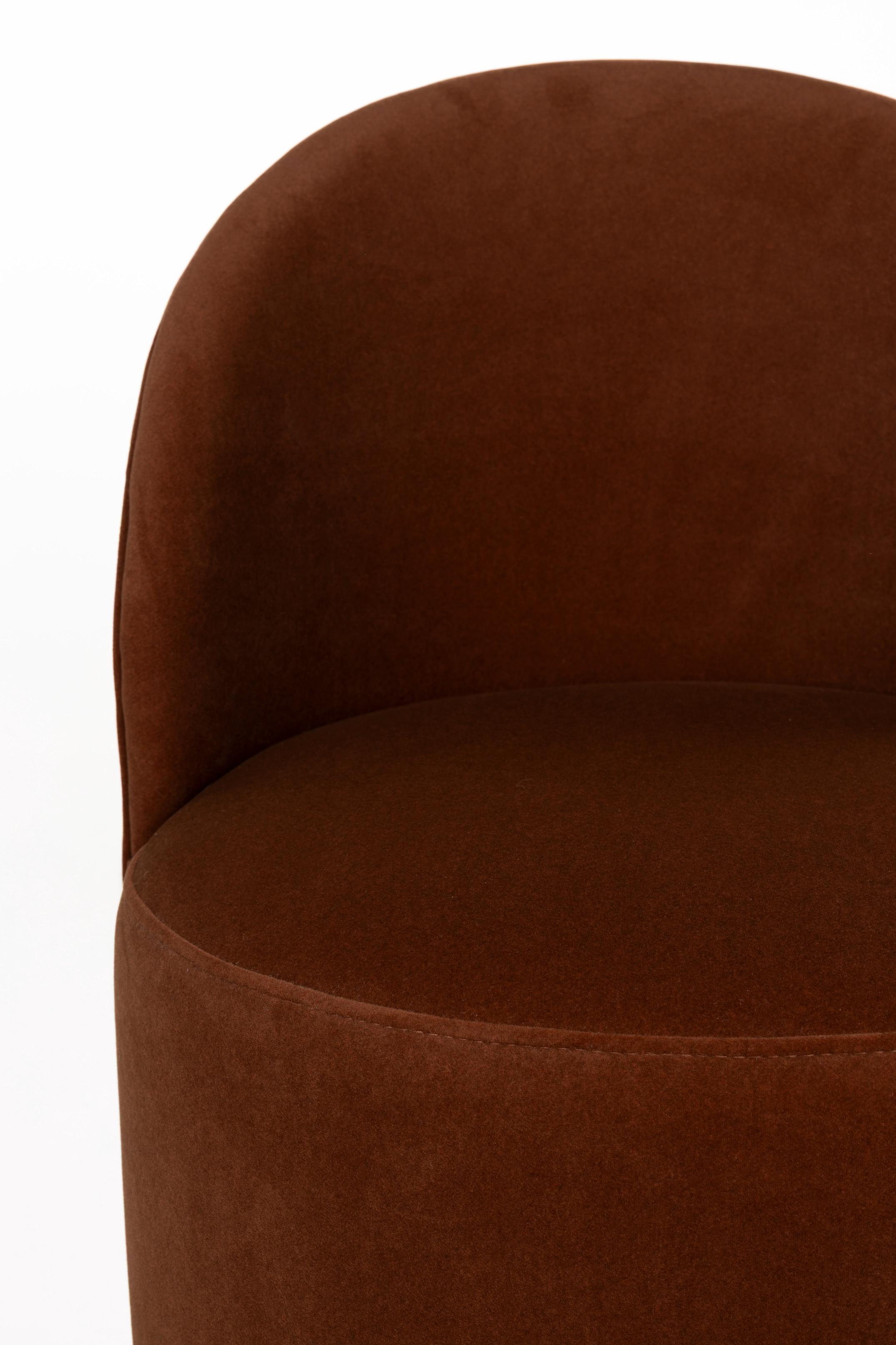 PLUSH Armchair in Brown