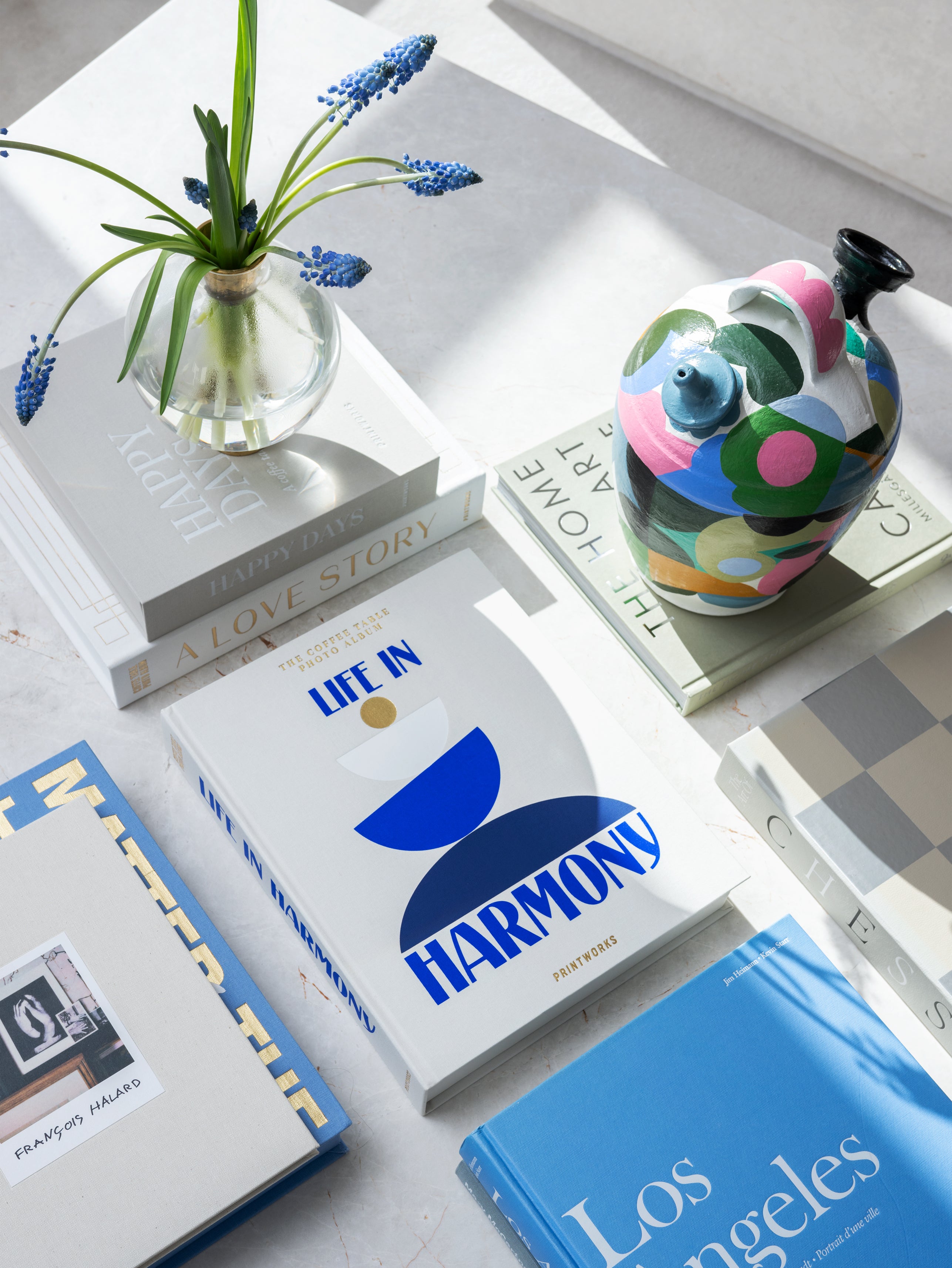 Photo Album LIFE IN HARMONY beige with blue