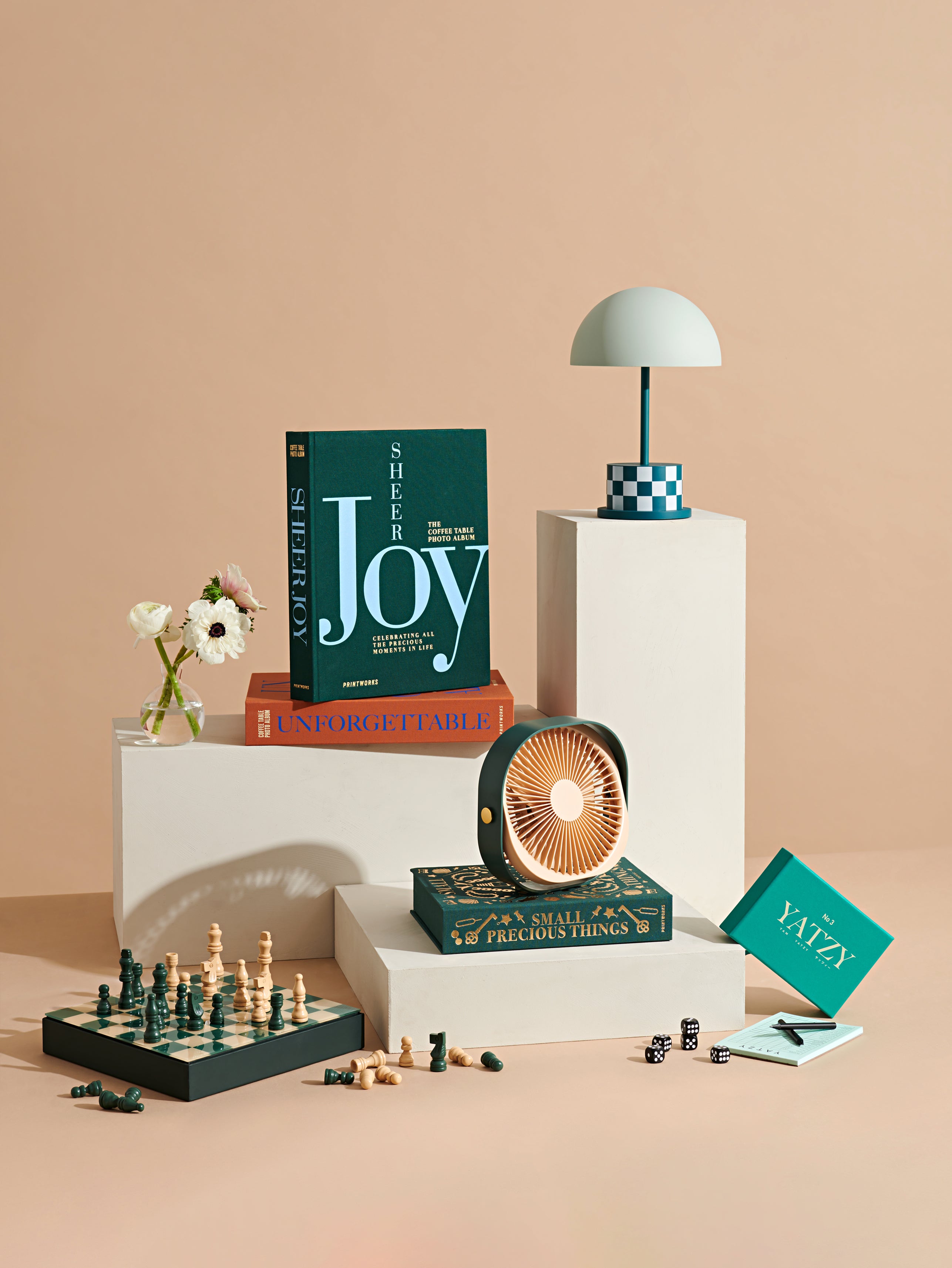 SHEER JOY Photo Album Green with Blue