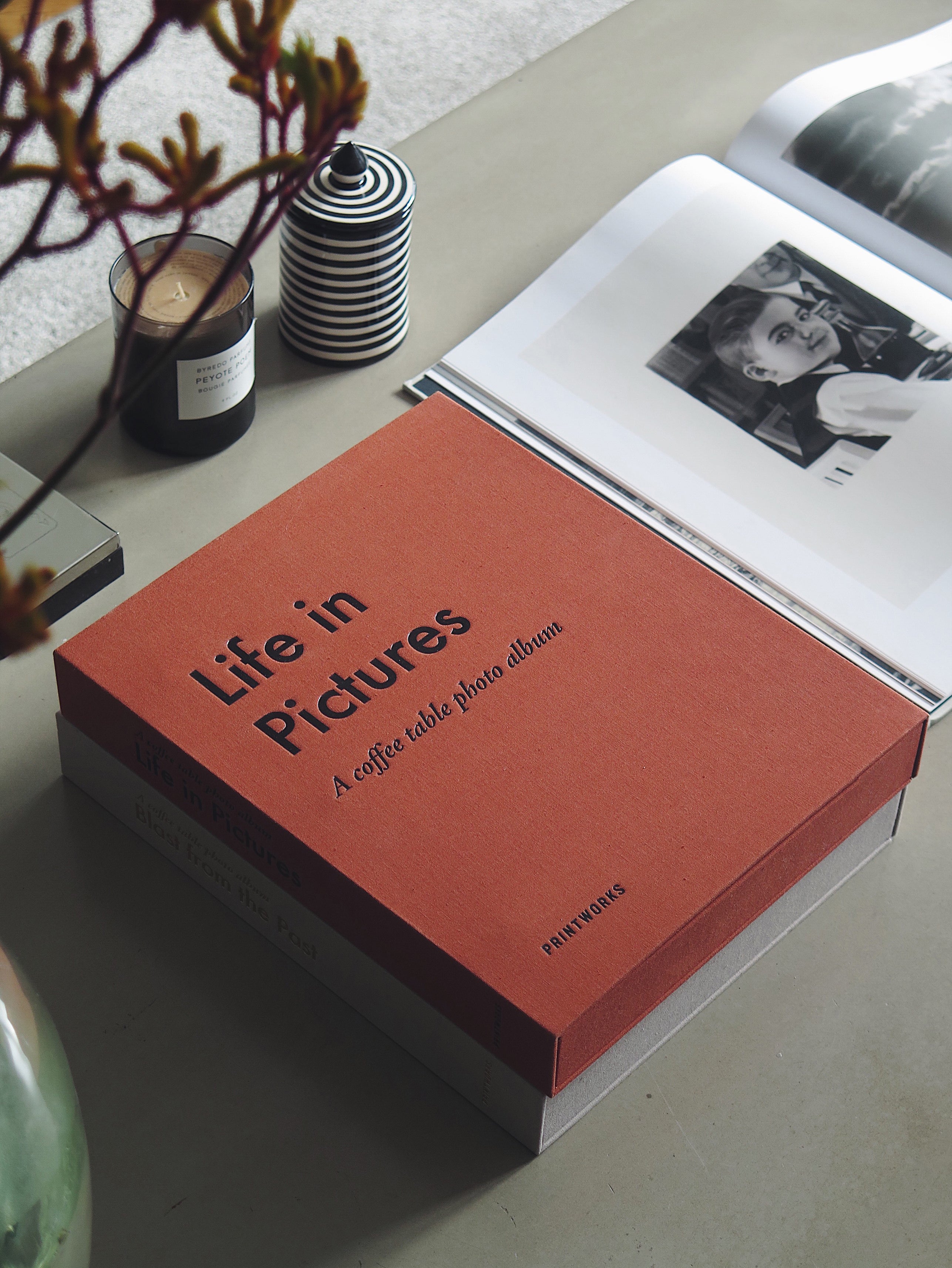 LIFE IN PICTURES Photo Album Orange