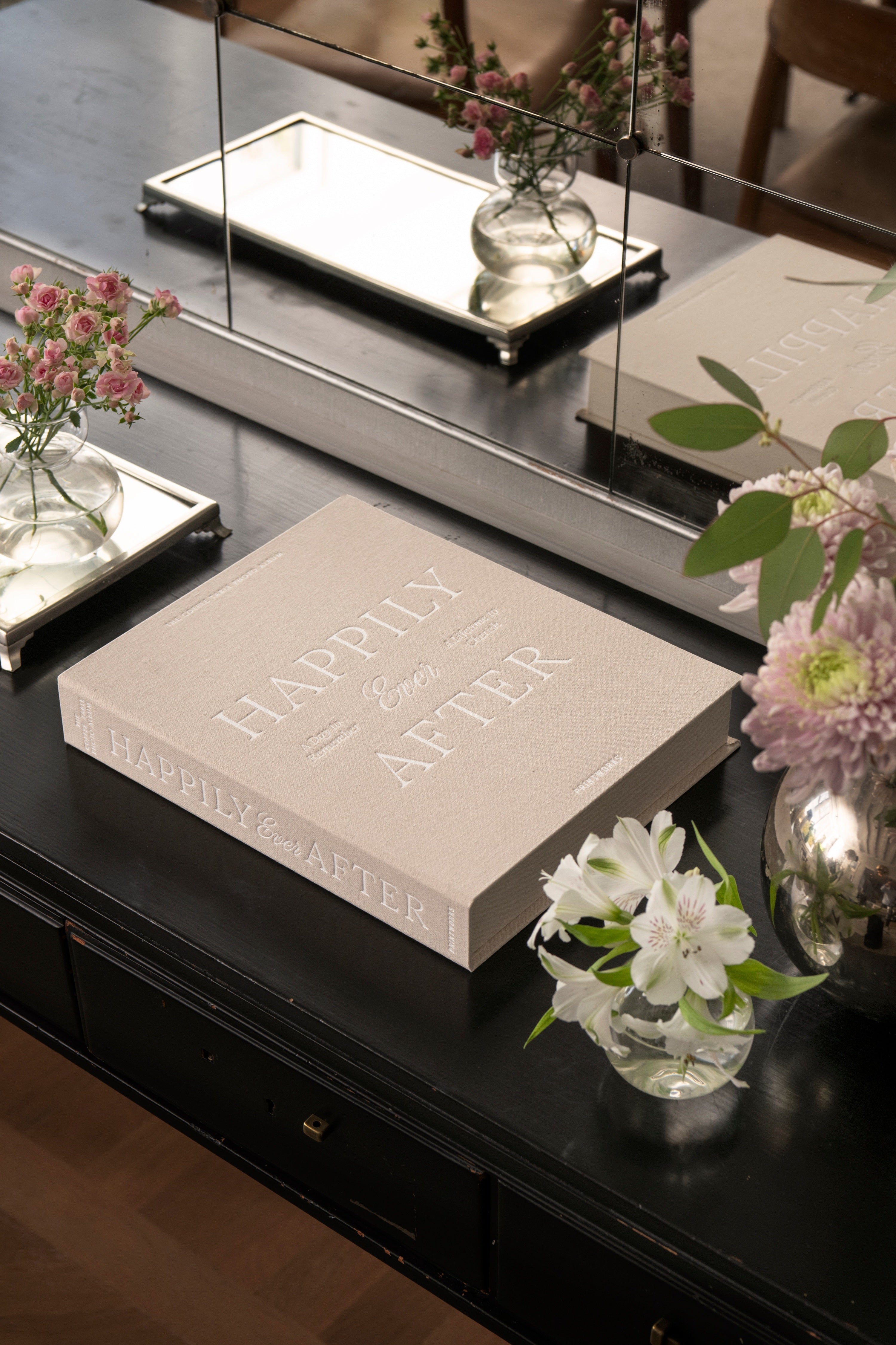 HAPPILY EVER AFTER Photo Album Beige