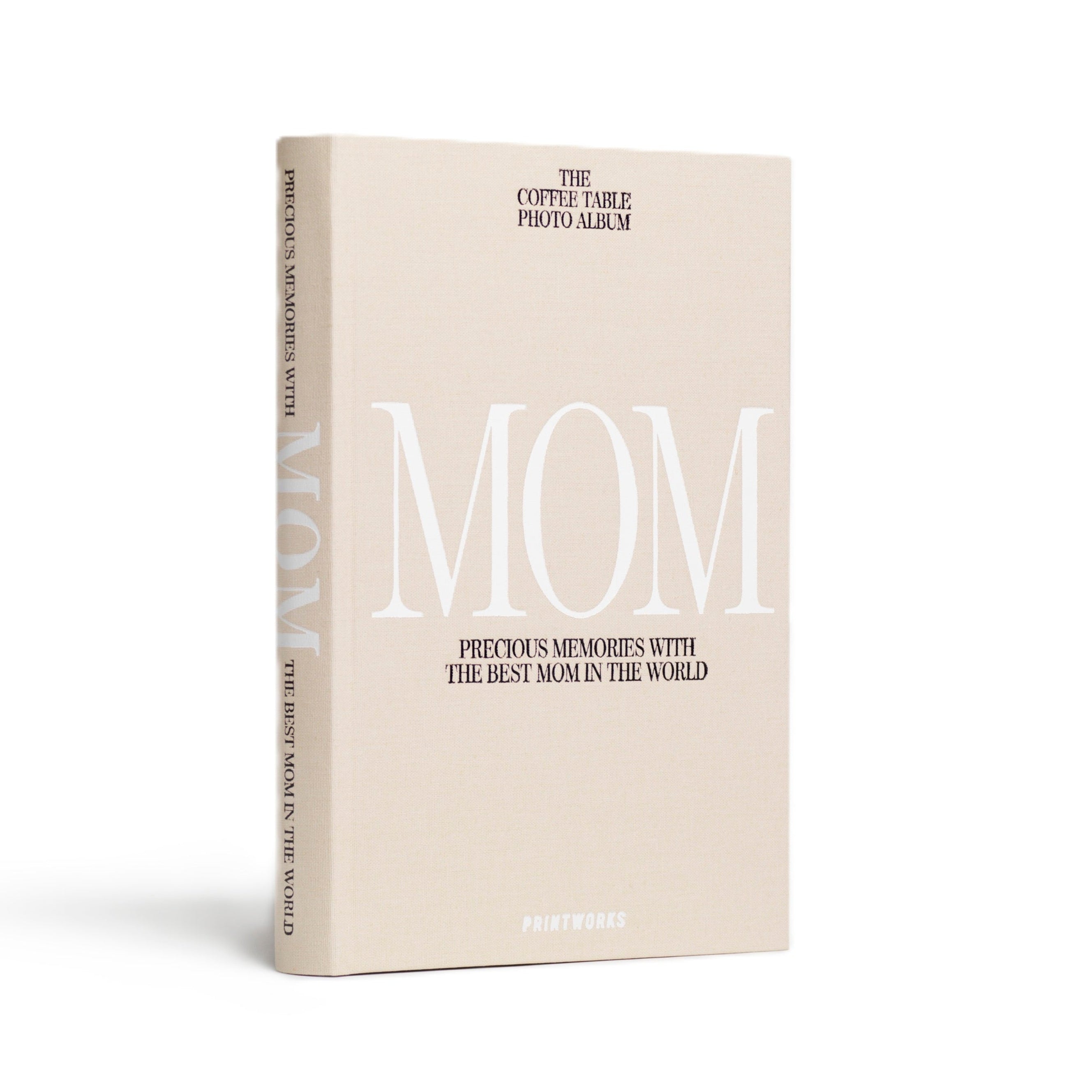 Beige photo album MOM with white
