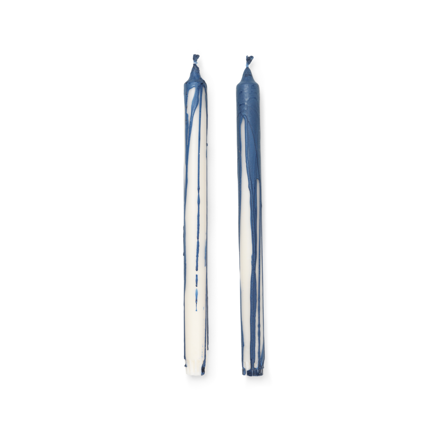 DRYP beige candle set with blue