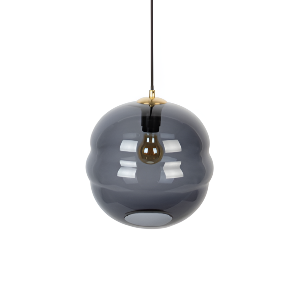 Pendelleuchte LAUREN schwarzes Glas