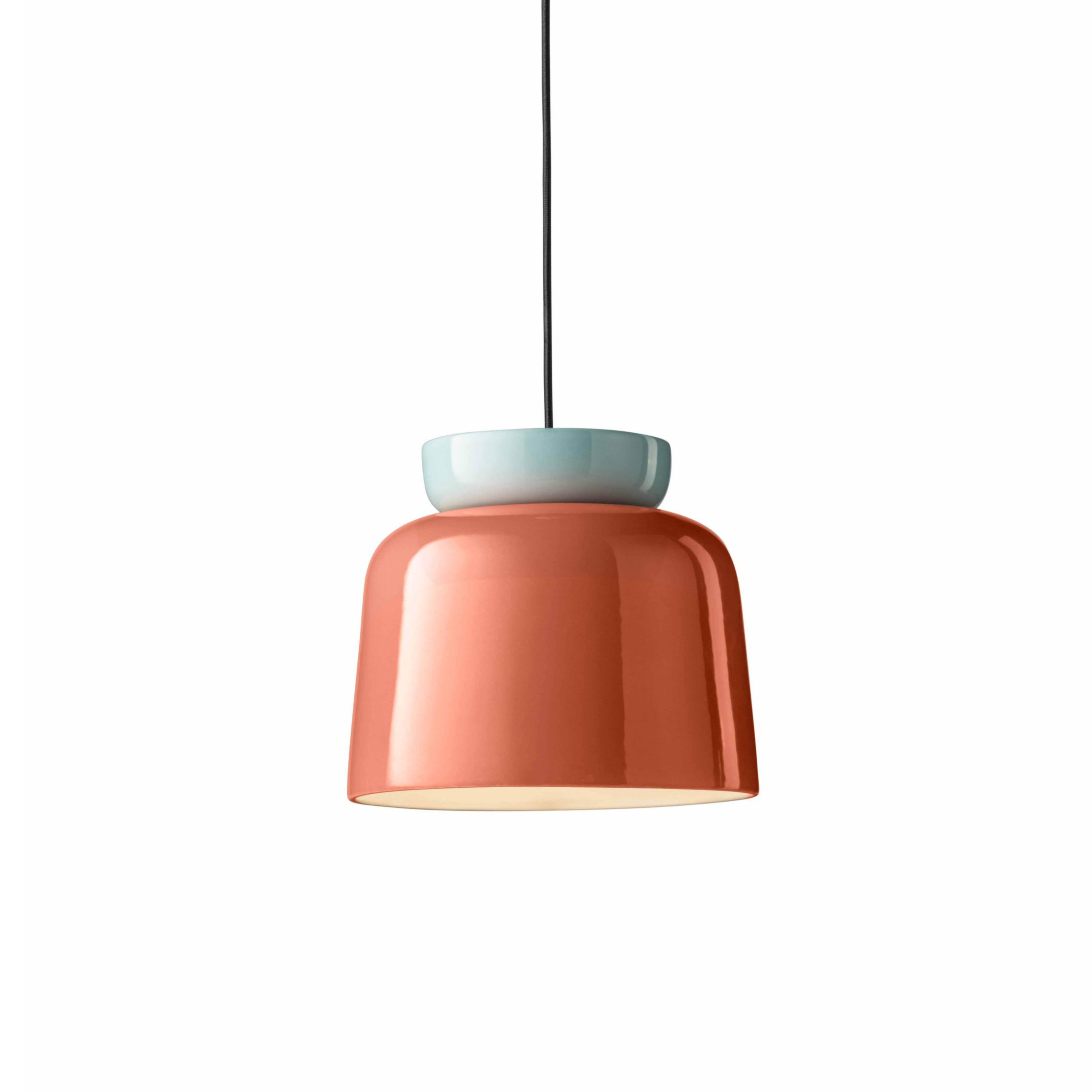 CORCOVADO ceramic pendant lamp in orange with blue